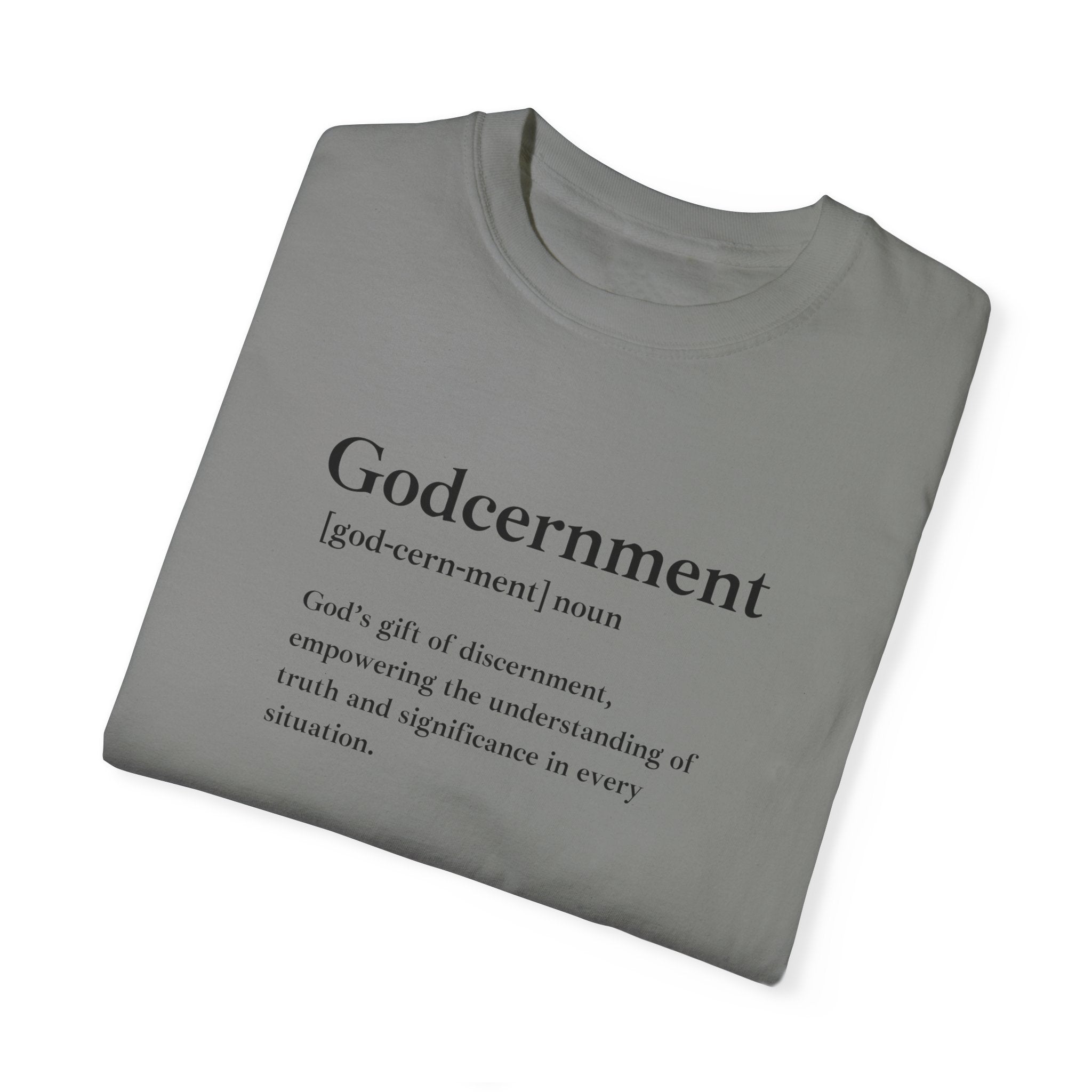 Godcernment T-Shirt – Comfort Colors 1717 Garment-Dyed Tee