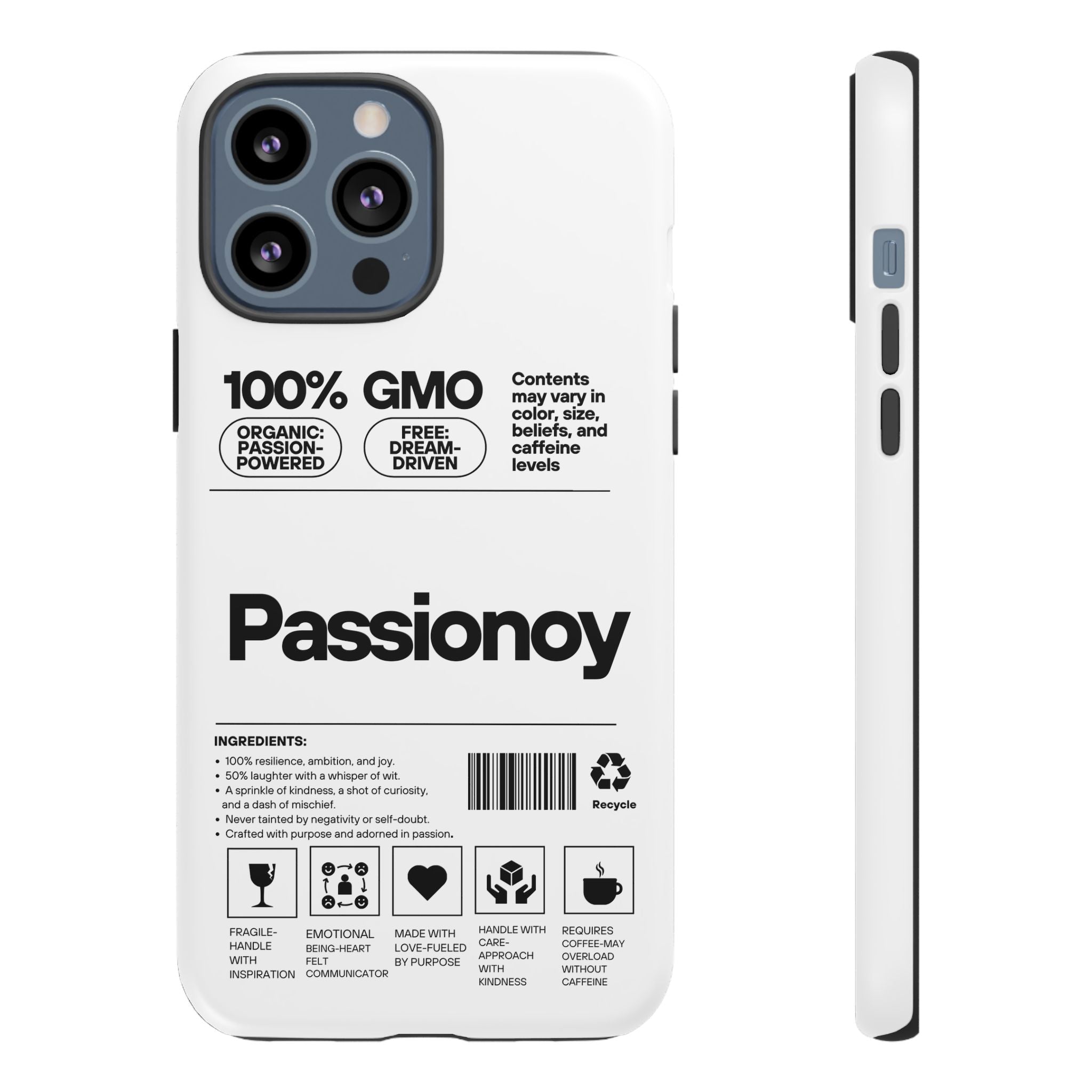 Passionoy Label Tough Cases - Custom Protective Phone Cases for iPhone, Samsung Galaxy, and Google Pixel