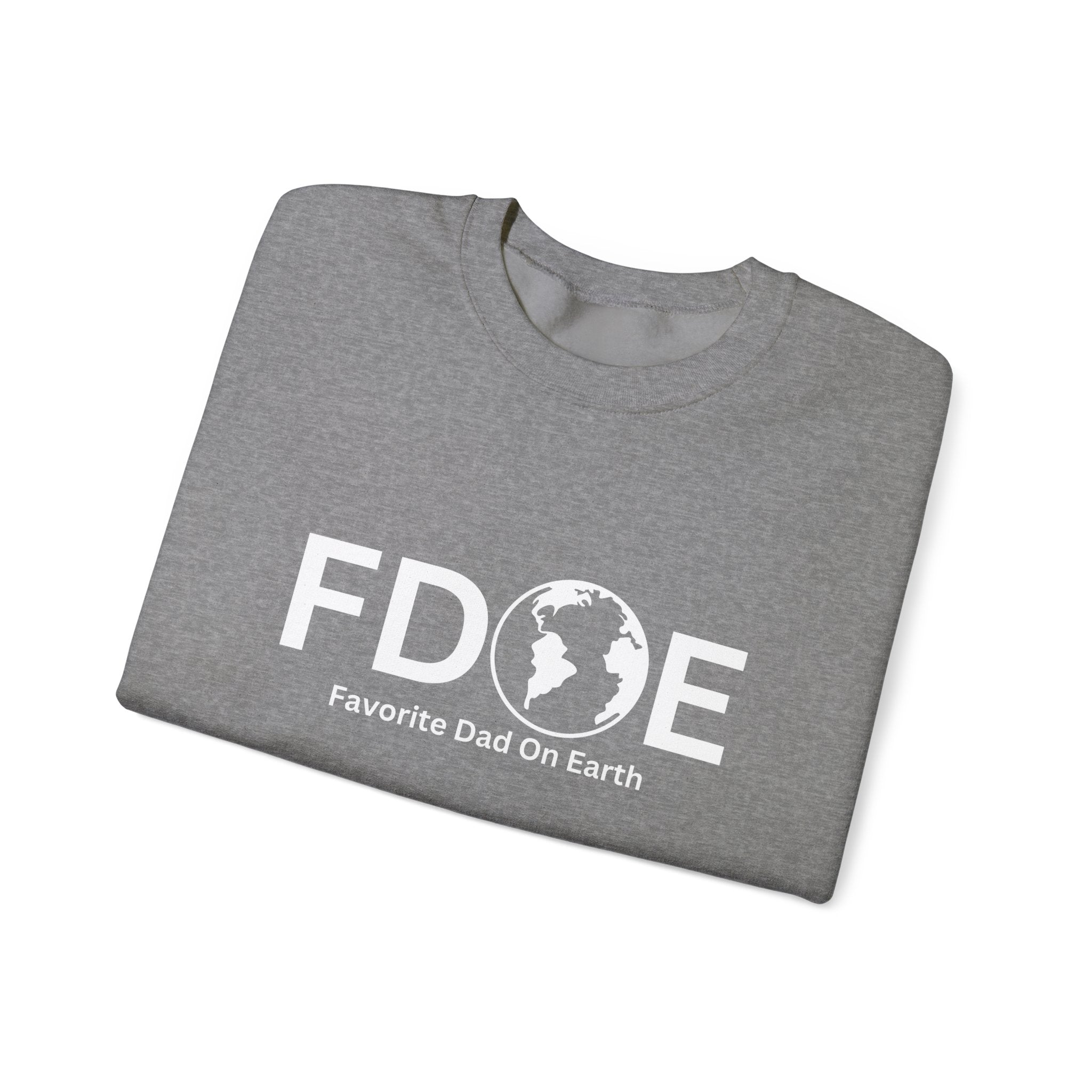 Favorite Dad on Earth Crewneck Sweatshirt - (FDOE) Logo Sweatshirt for Me