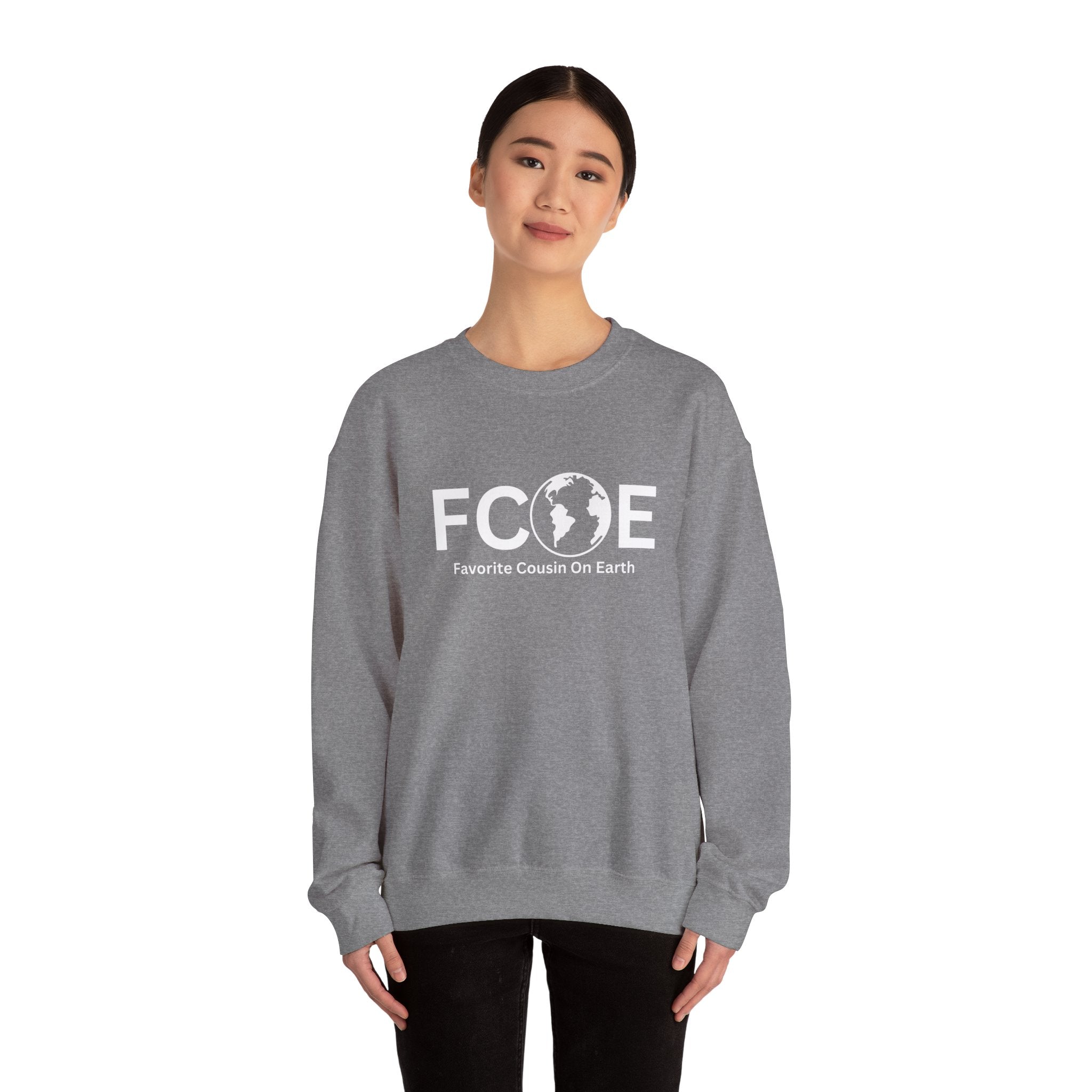 Favorite Cousin On Earth (FCOE) Unisex Heavy Blend™ Crewneck Sweatshirt