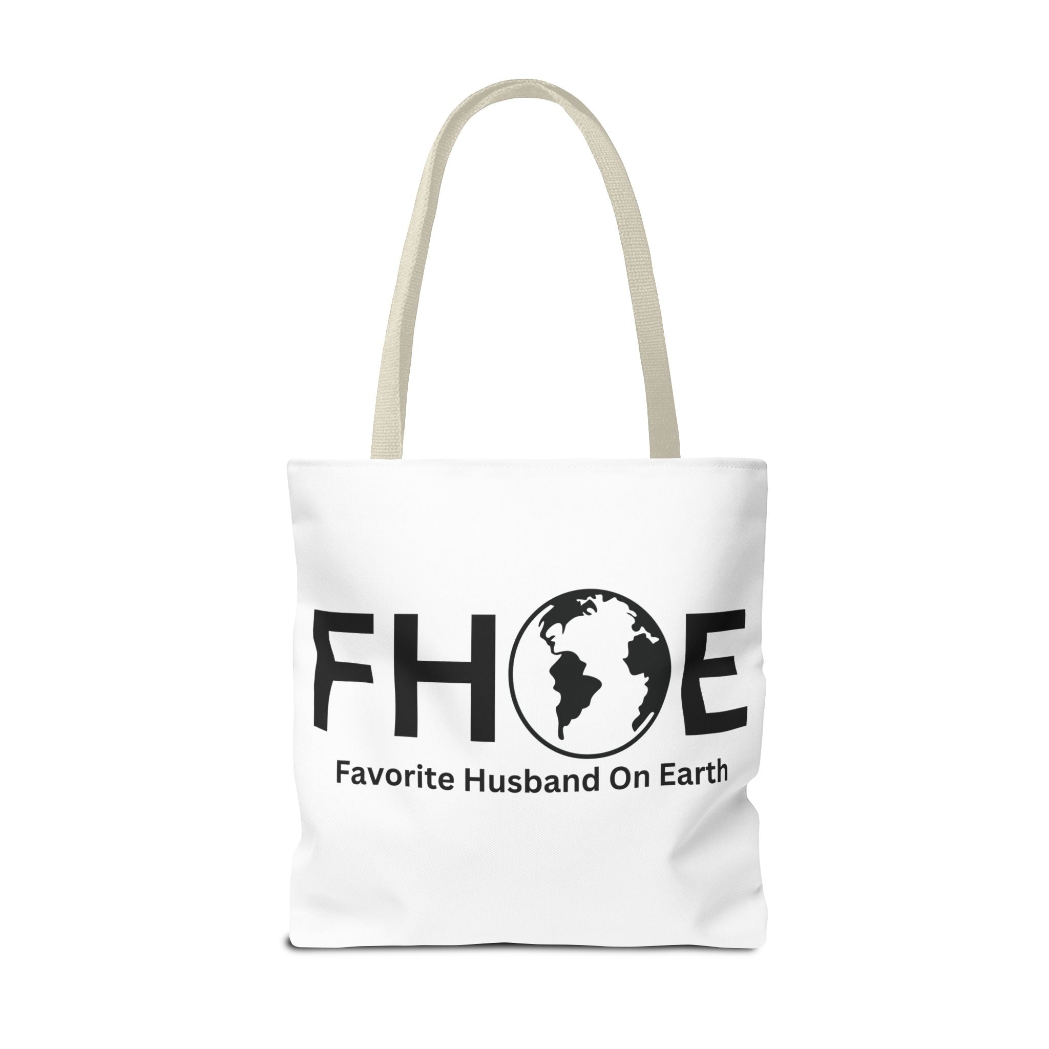 Favorite Husband On Earth (FHOE) Tote Bag - Custom Printed Stylish and Functional Tote