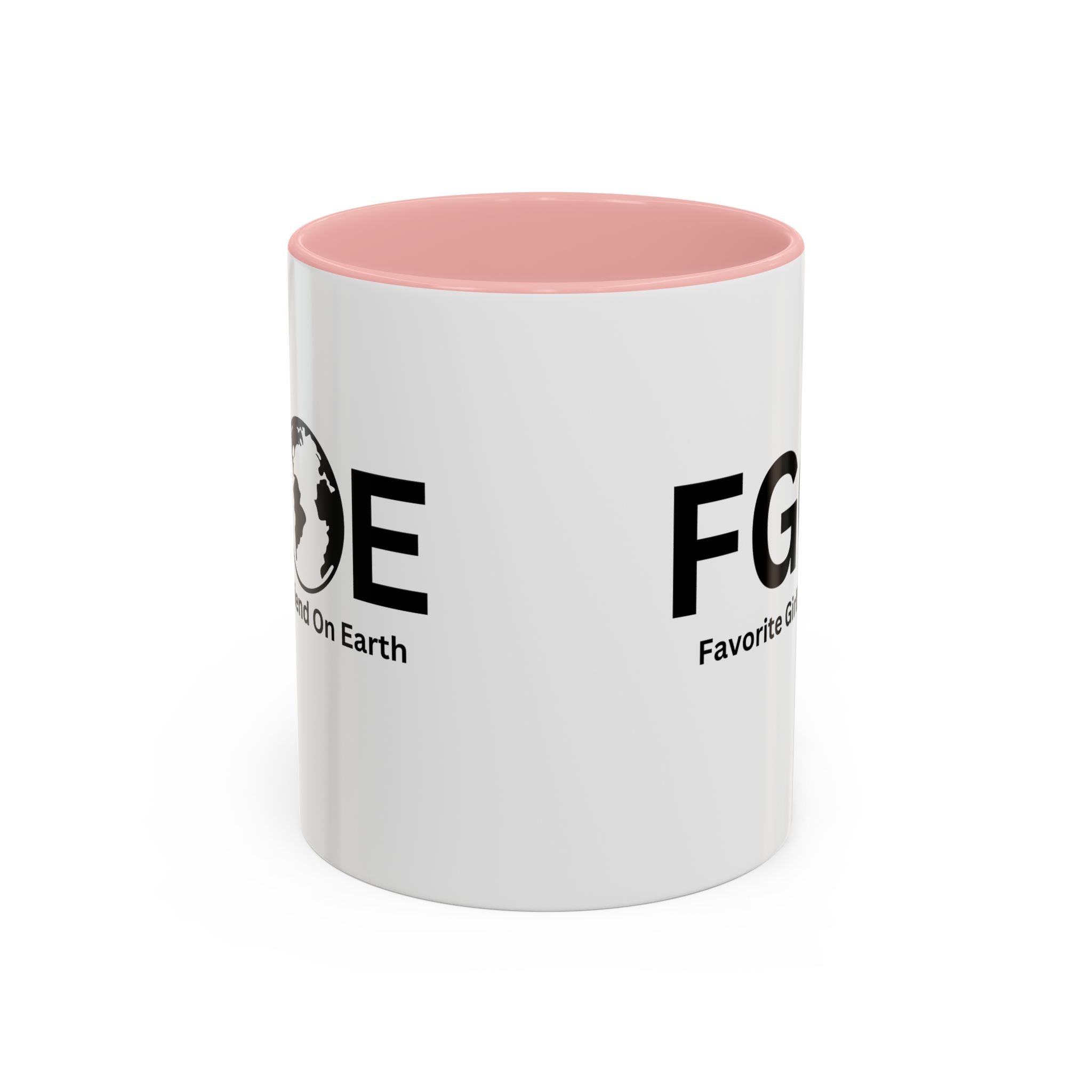 Favorite Girlfriend On Earth (FGOE) Accent Coffee Mug (11oz, 15oz)