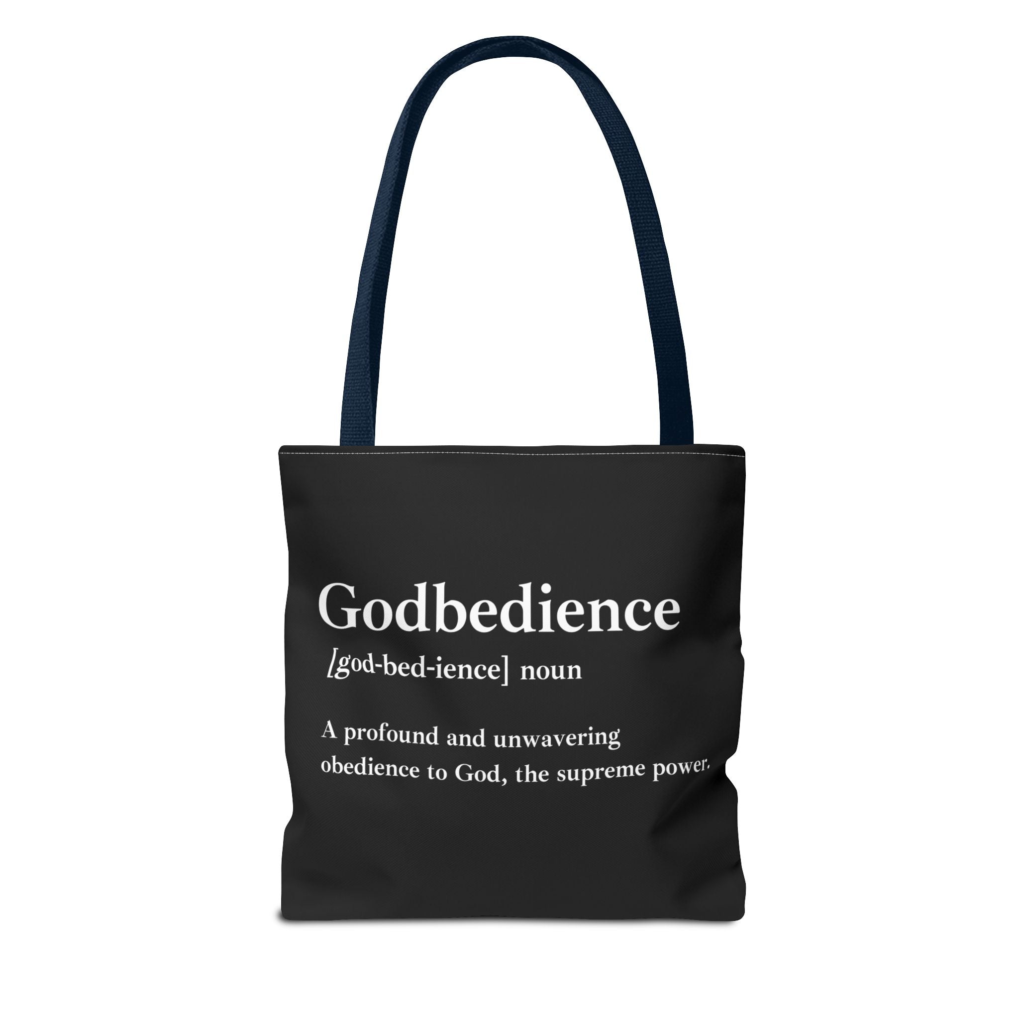 Godbedience Tote Bag - Custom Printed Stylish and Functional Tote