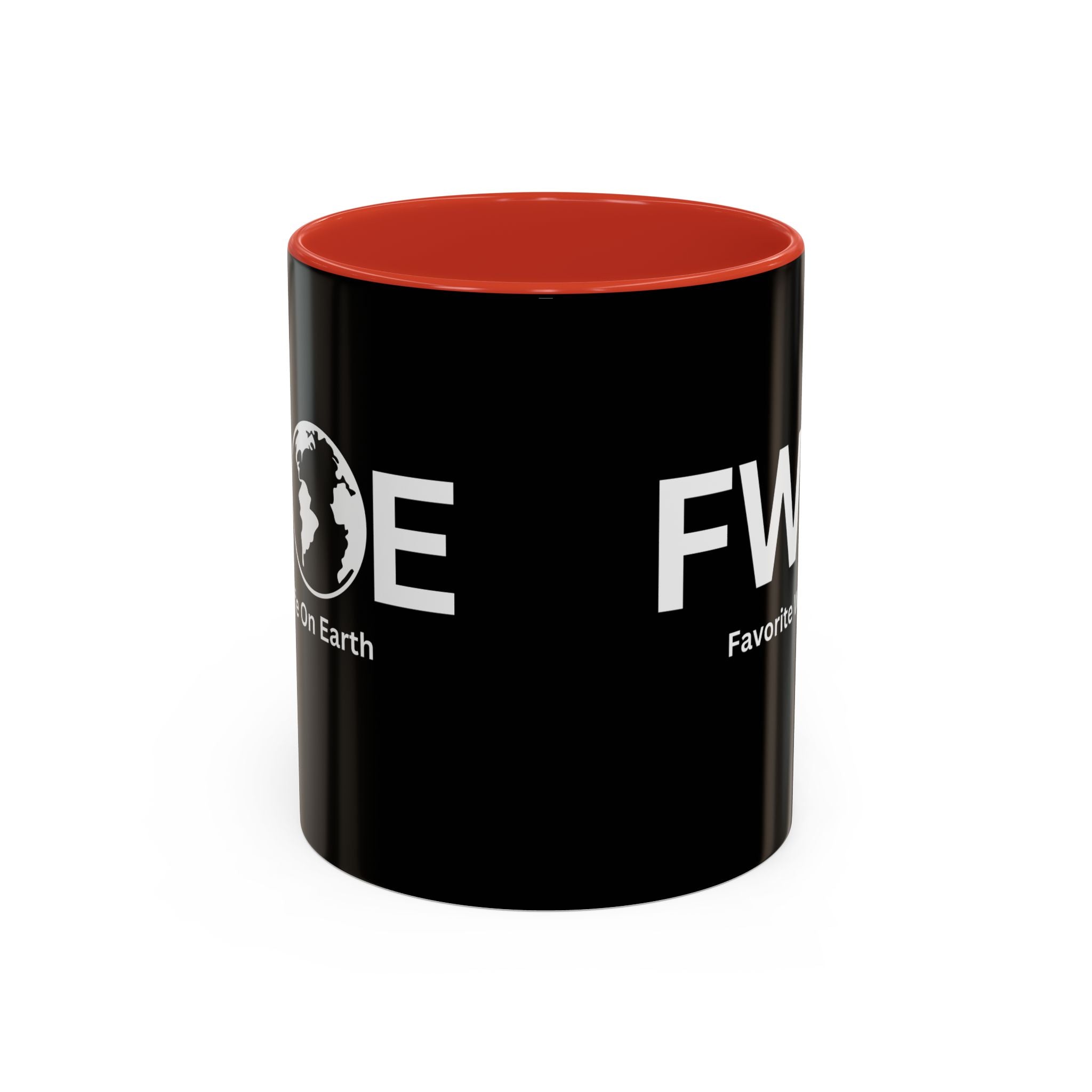 Favorite Wife On Earth (FWOE) Accent Coffee Mug (11oz, 15oz)