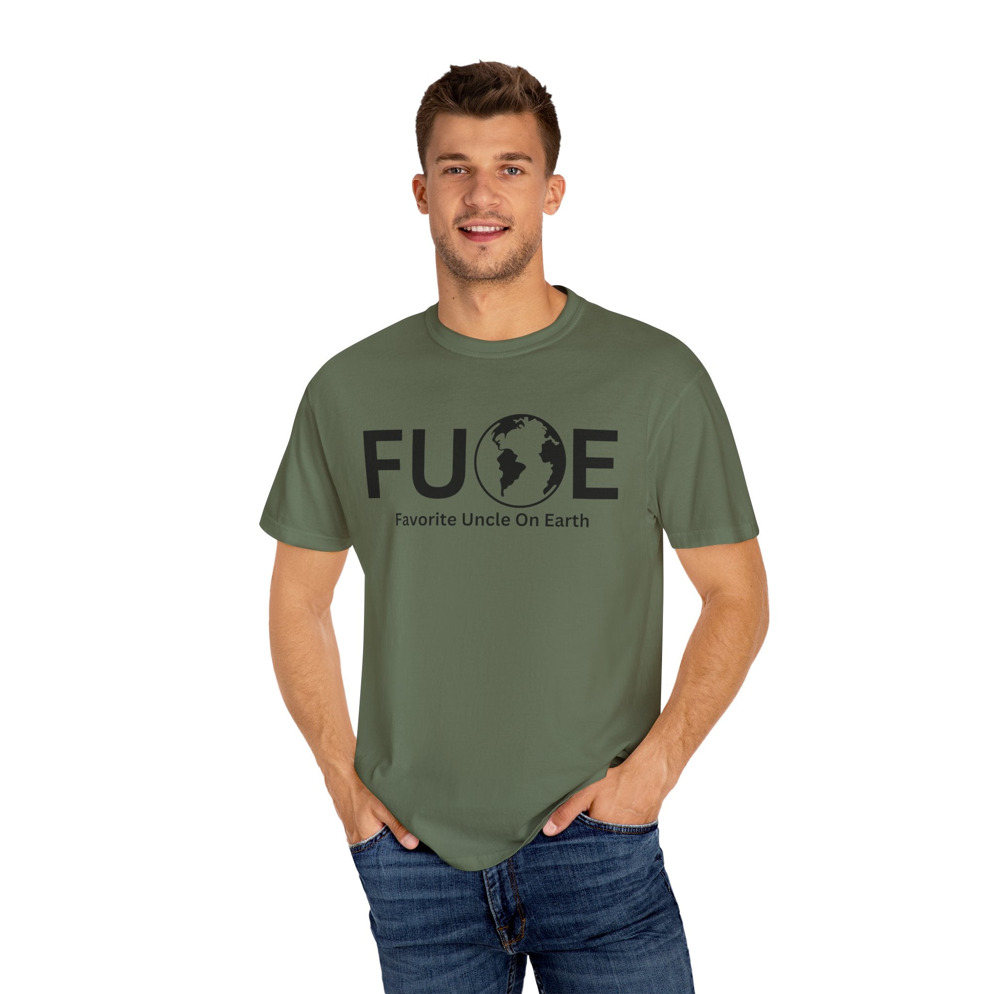 Favorite Uncle On Earth (FUOE) - Comfort Colors 1717 Garment-Dyed T-Shirt