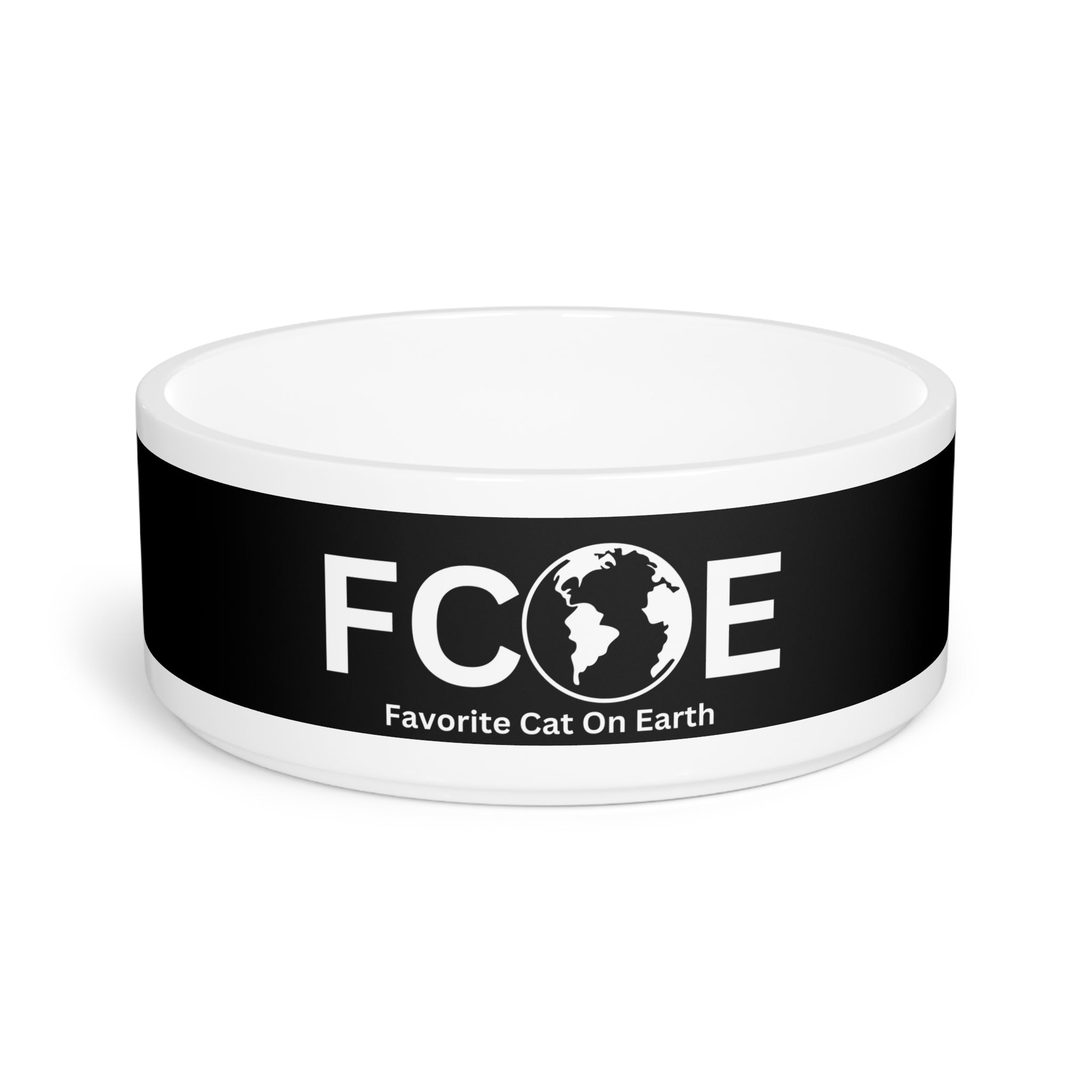 Favorite Cat On Earth (FCOE) Custom Pet Bowl - Stylish and Practical Ceramic Pet Dish