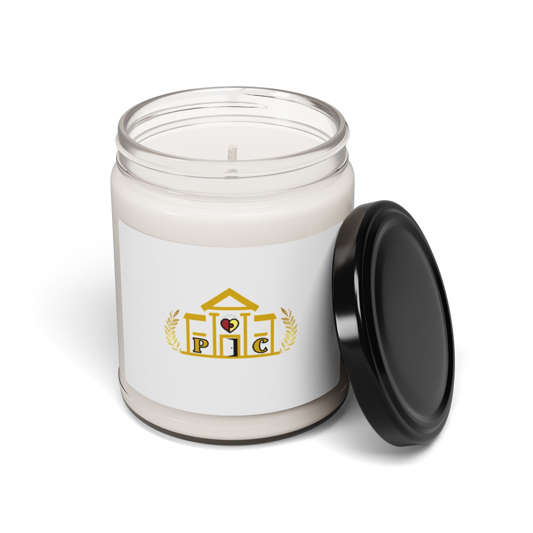Passionoy Clubhouse Logo Scented Soy Candle - 9oz Aromatic Candle in Custom Glass Jar