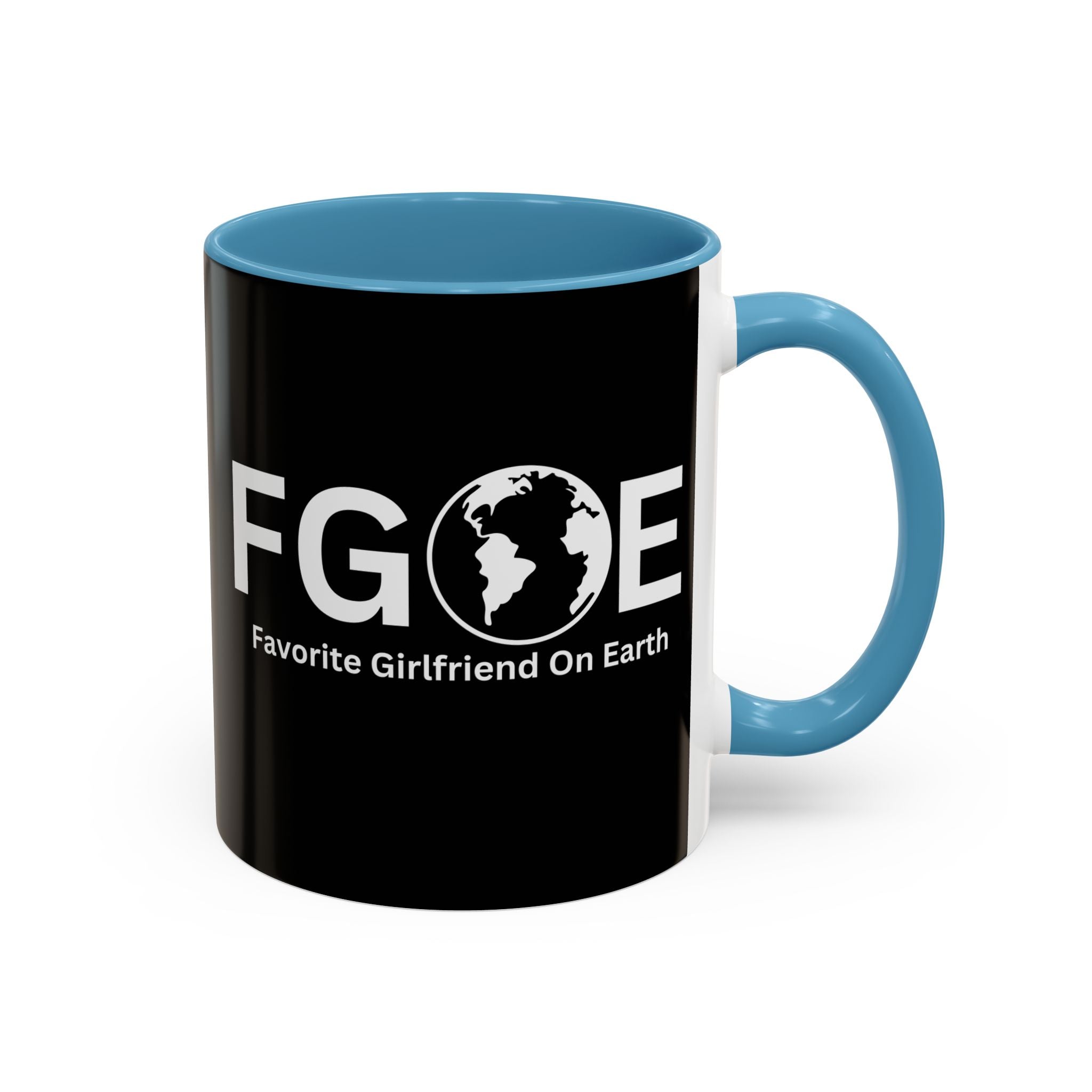 Favorite Girlfriend On Earth (FGOE) Accent Coffee Mug (11oz, 15oz)