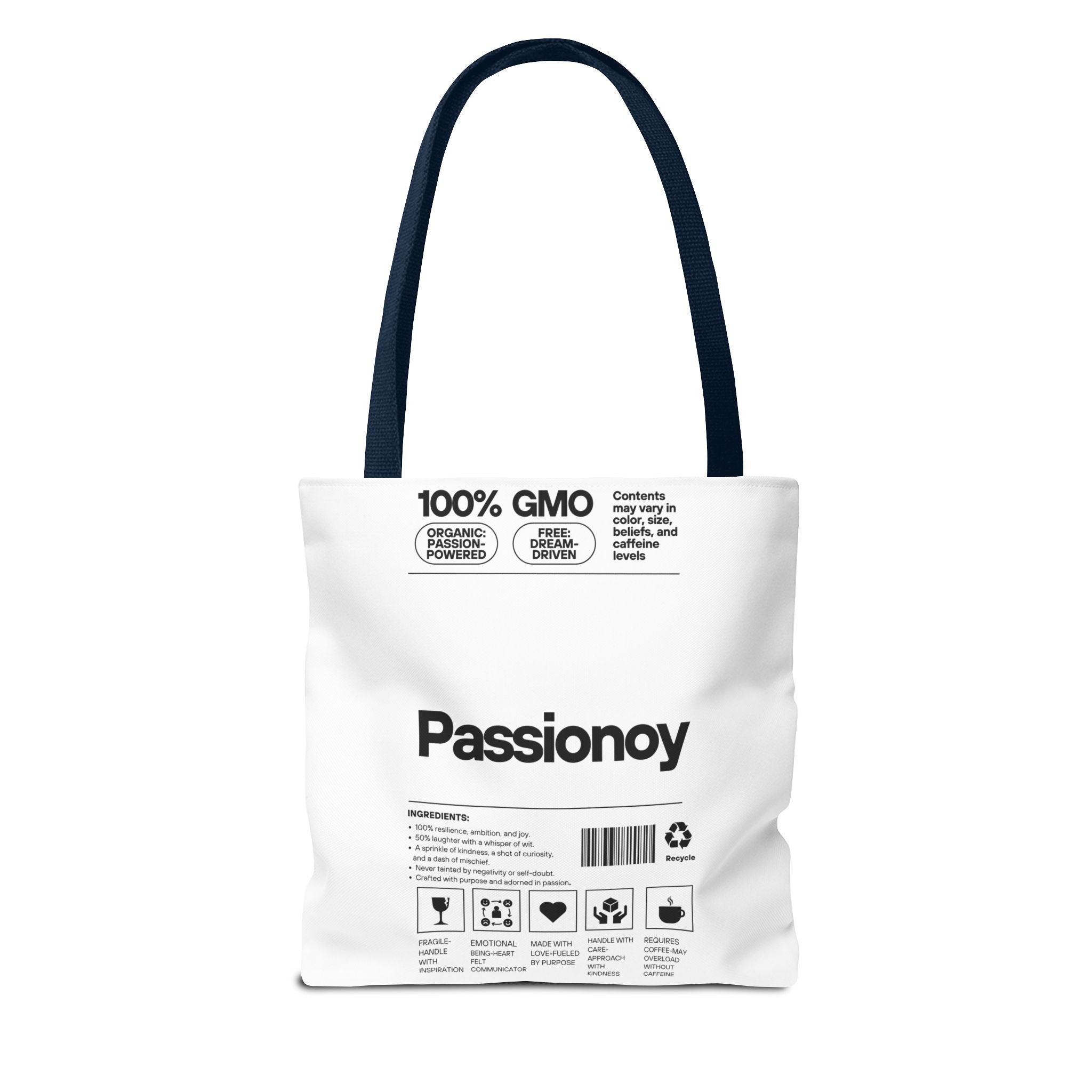 Passionoy Label Tote Bag - Custom Printed Stylish and Functional Tote