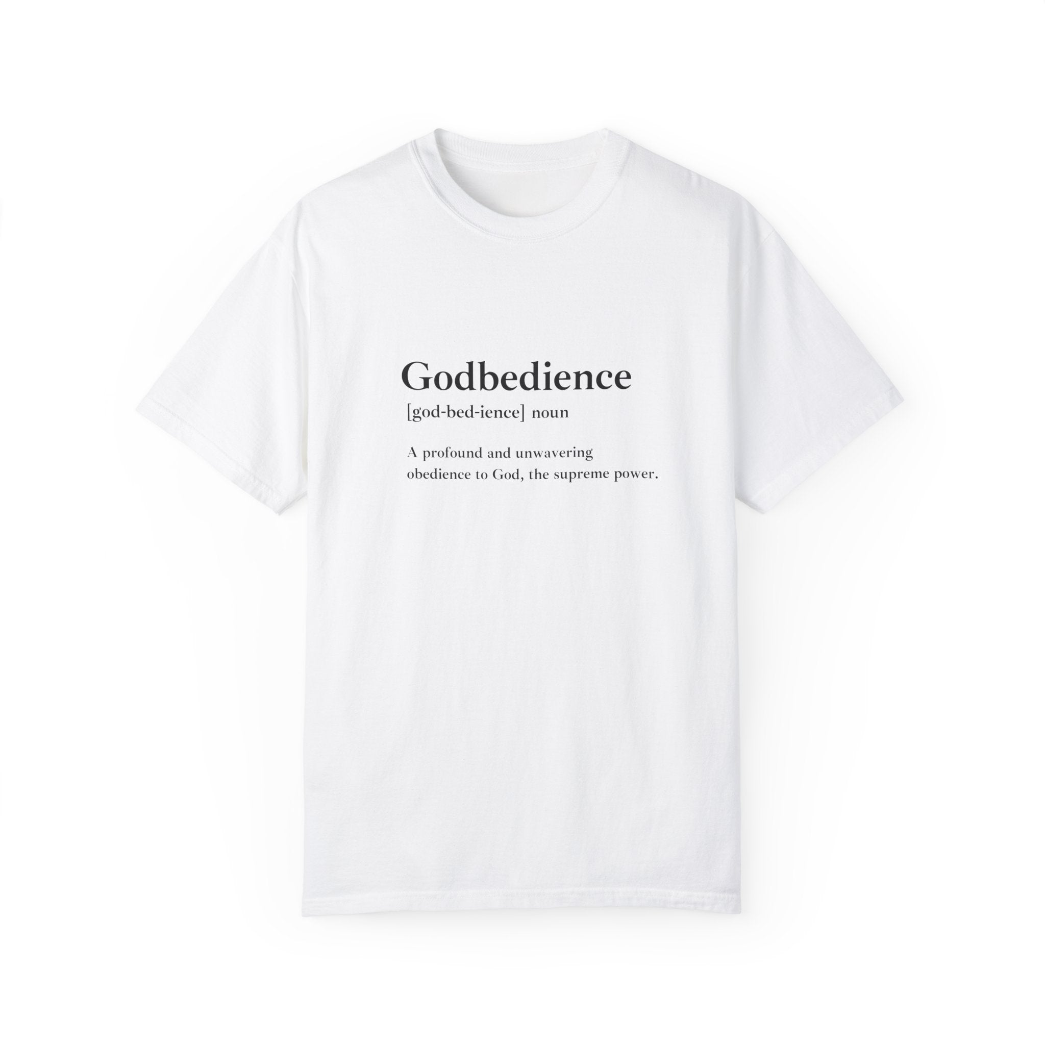 Godbedience Garment-Dyed T-Shirt | Comfort Colors 1717 | Soft-Washed & Customizable