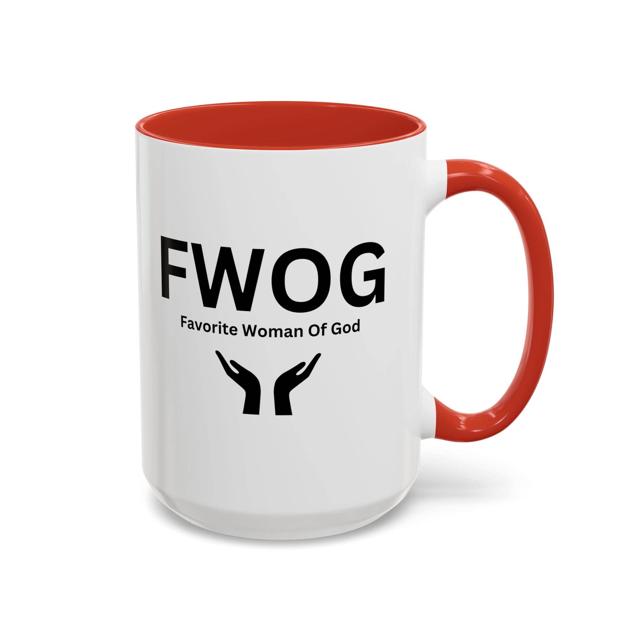 Favorite Woman of God (FWOG) Accent Coffee Mug (11, 15oz)