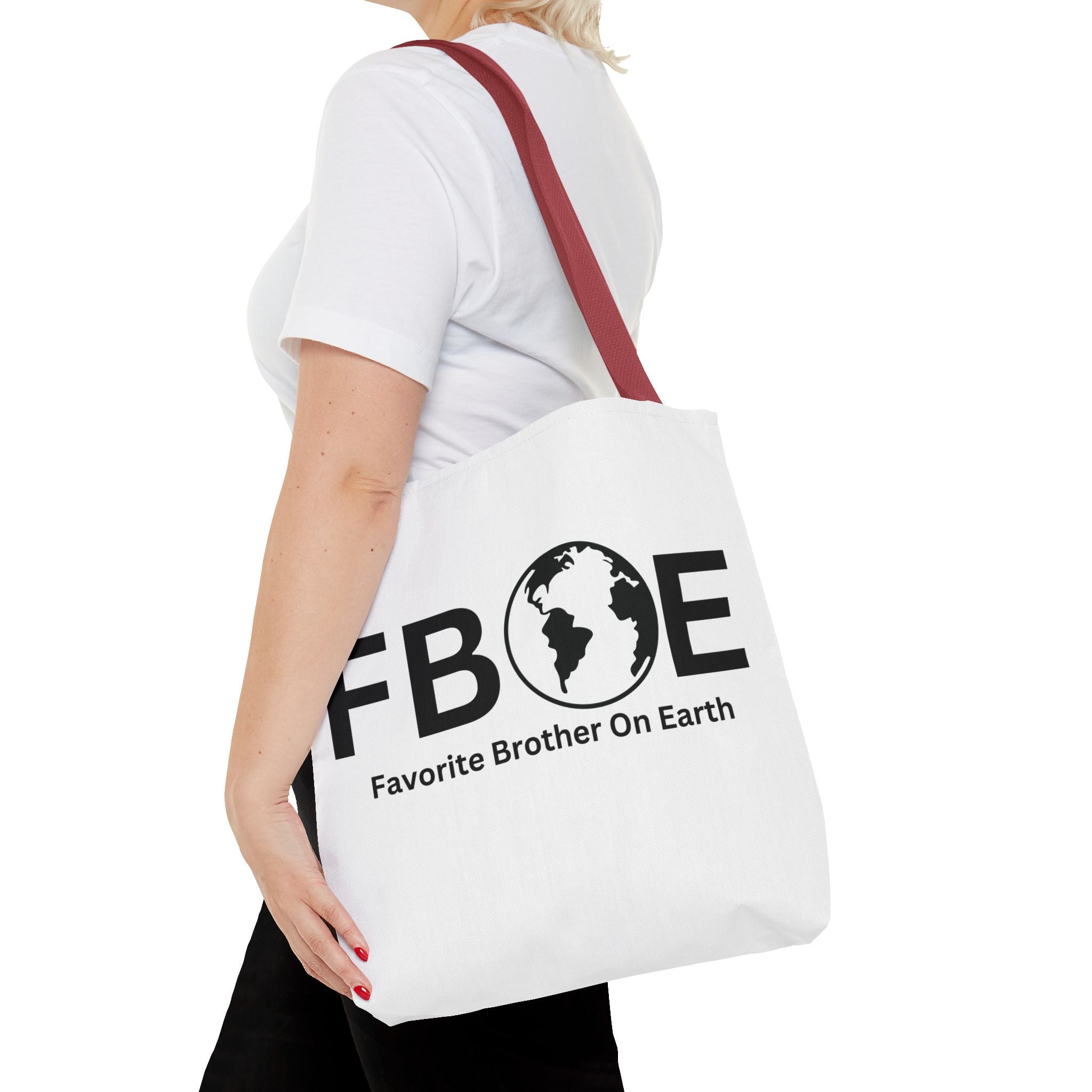Favorite Brother On Earth (FBOE) Tote Bag - Custom Printed Stylish and Functional Tote