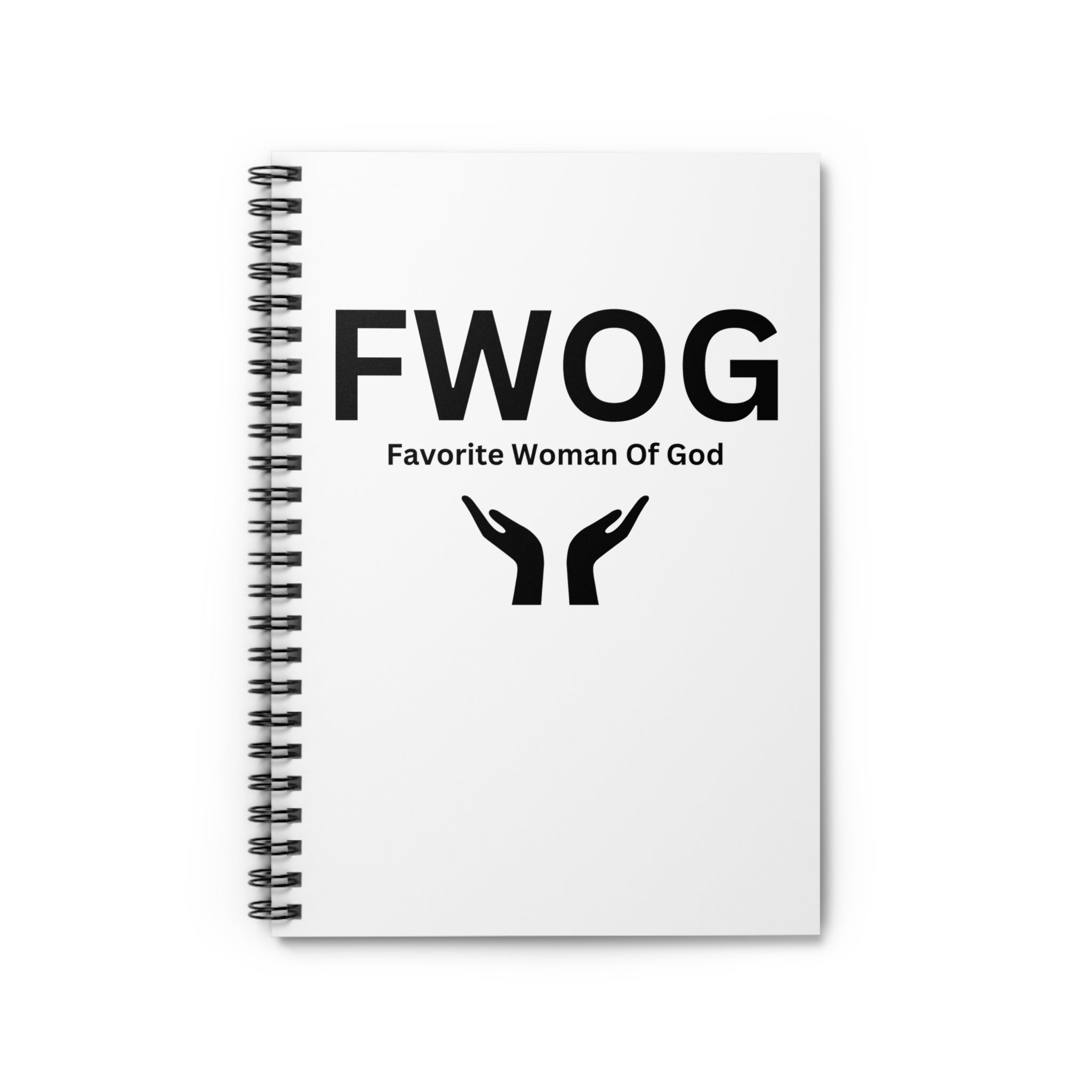 Favorite Woman of God (FWOG) Spiral Notebook - 118 Page Ruled Line Notebook for Everyday Use