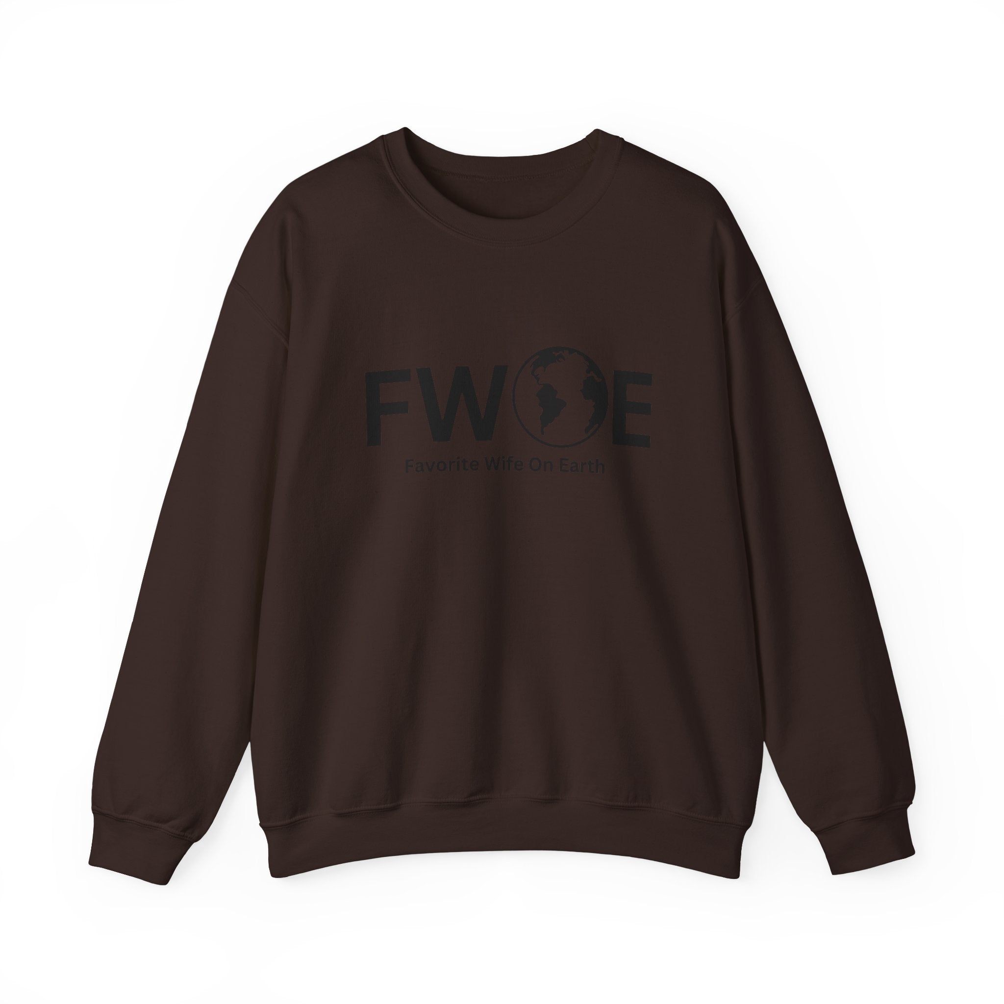 Favorite Wife On Earth (FWOE) Crewneck Sweatshirt - Cozy and Stylish Hoodie for Cold Days