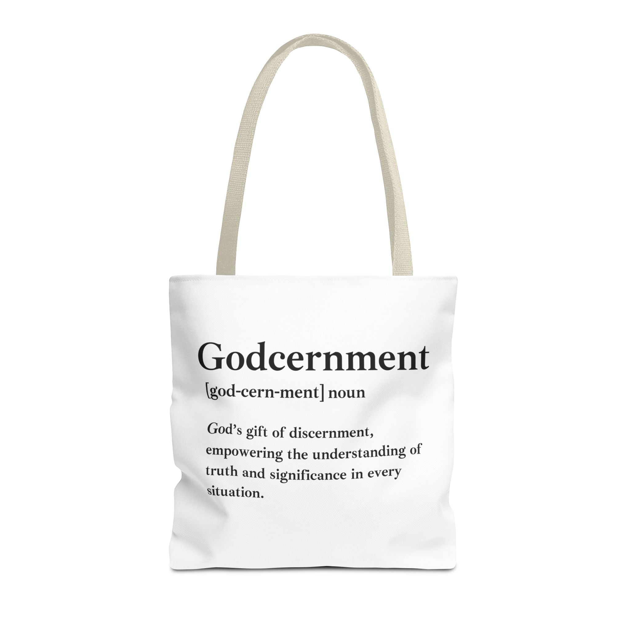 Godcernment Tote Bag - Custom Printed Stylish and Functional Tote