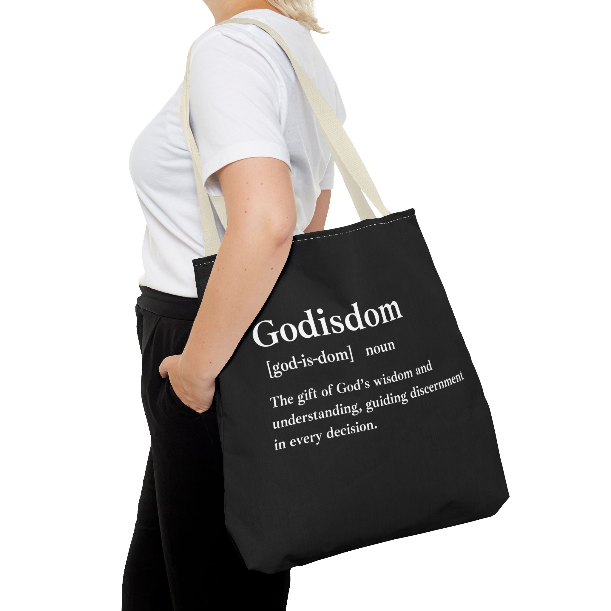 Godisdom Tote Bag - Custom Printed Stylish and Functional Tote