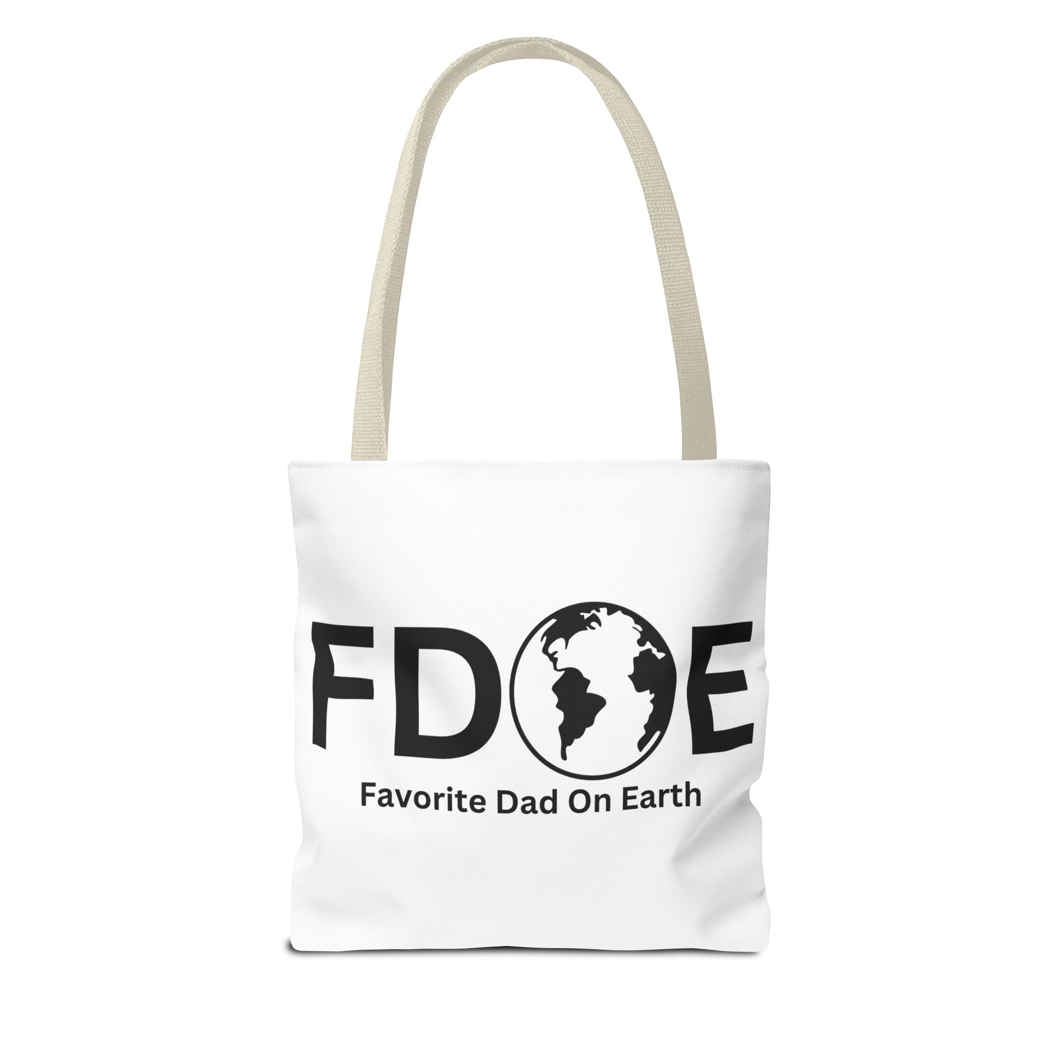 Favorite Dad On Earth (FDOE) Tote Bag- Custom Printed Stylish and Functional Tote