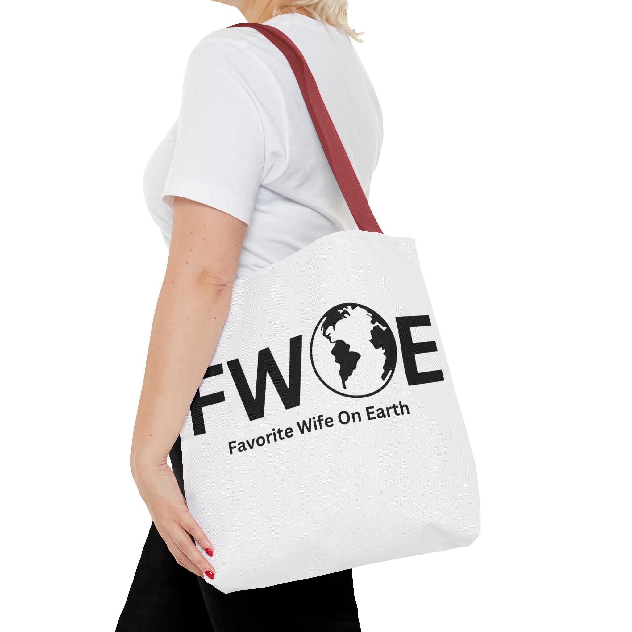 Favorite Wife On Earth (FWOE) Tote Bag - Custom Printed Stylish and Functional Tote