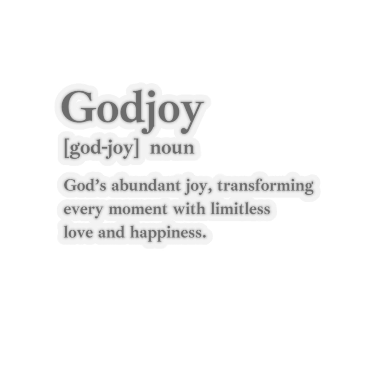 Godjoy Kiss-Cut Stickers - Custom Vinyl Stickers for Creative Decor