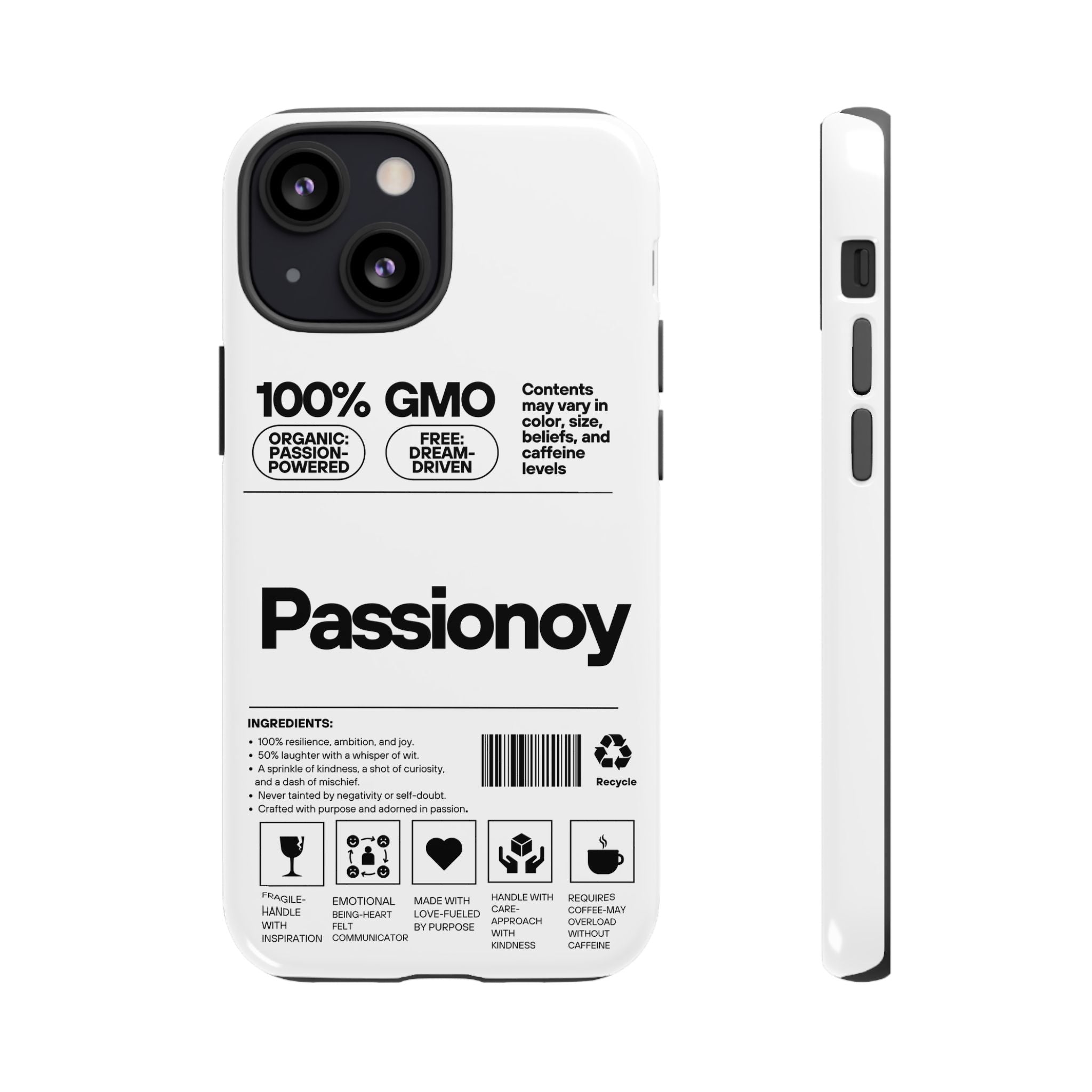 Passionoy Label Tough Cases - Custom Protective Phone Cases for iPhone, Samsung Galaxy, and Google Pixel