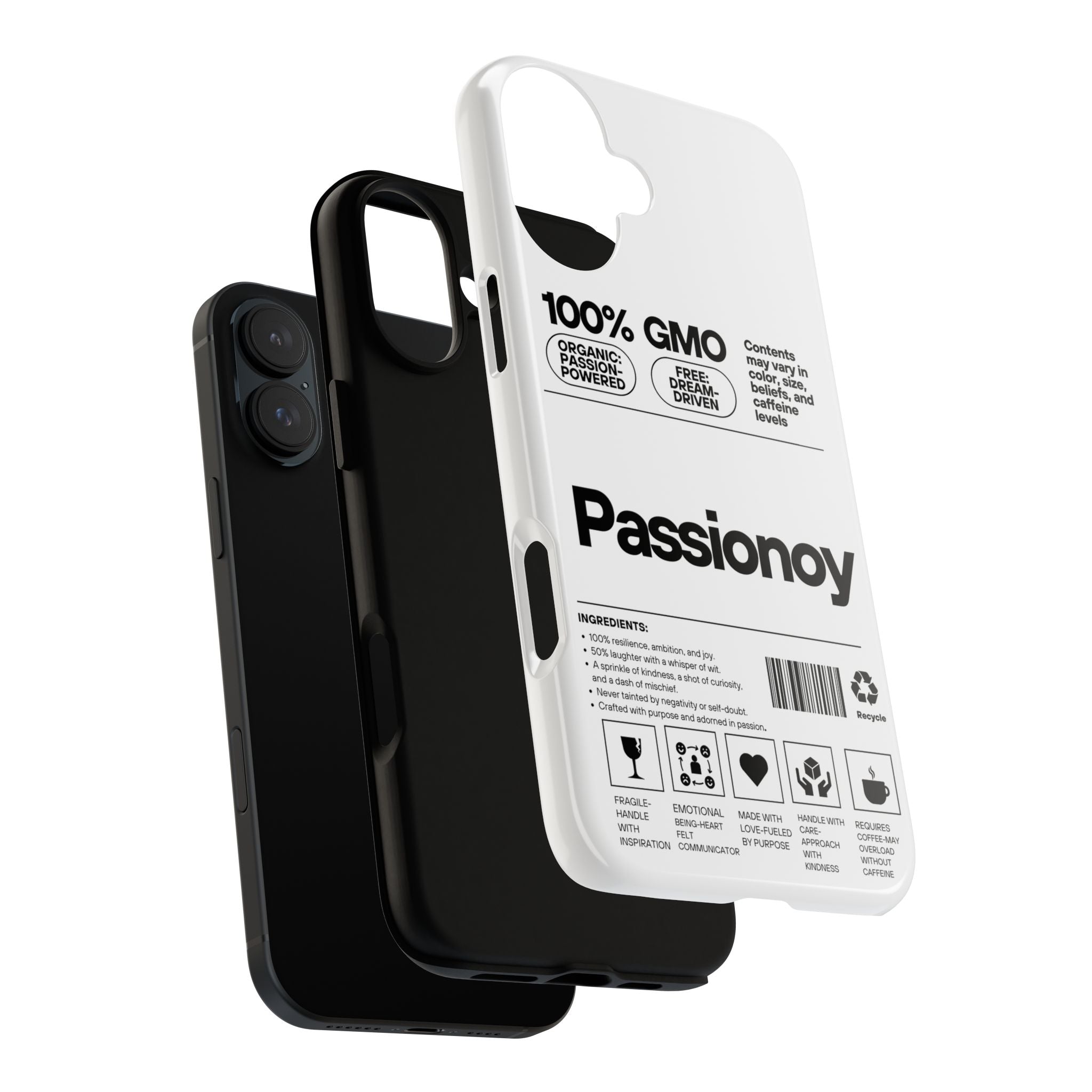 Passionoy Label Tough Cases - Custom Protective Phone Cases for iPhone, Samsung Galaxy, and Google Pixel