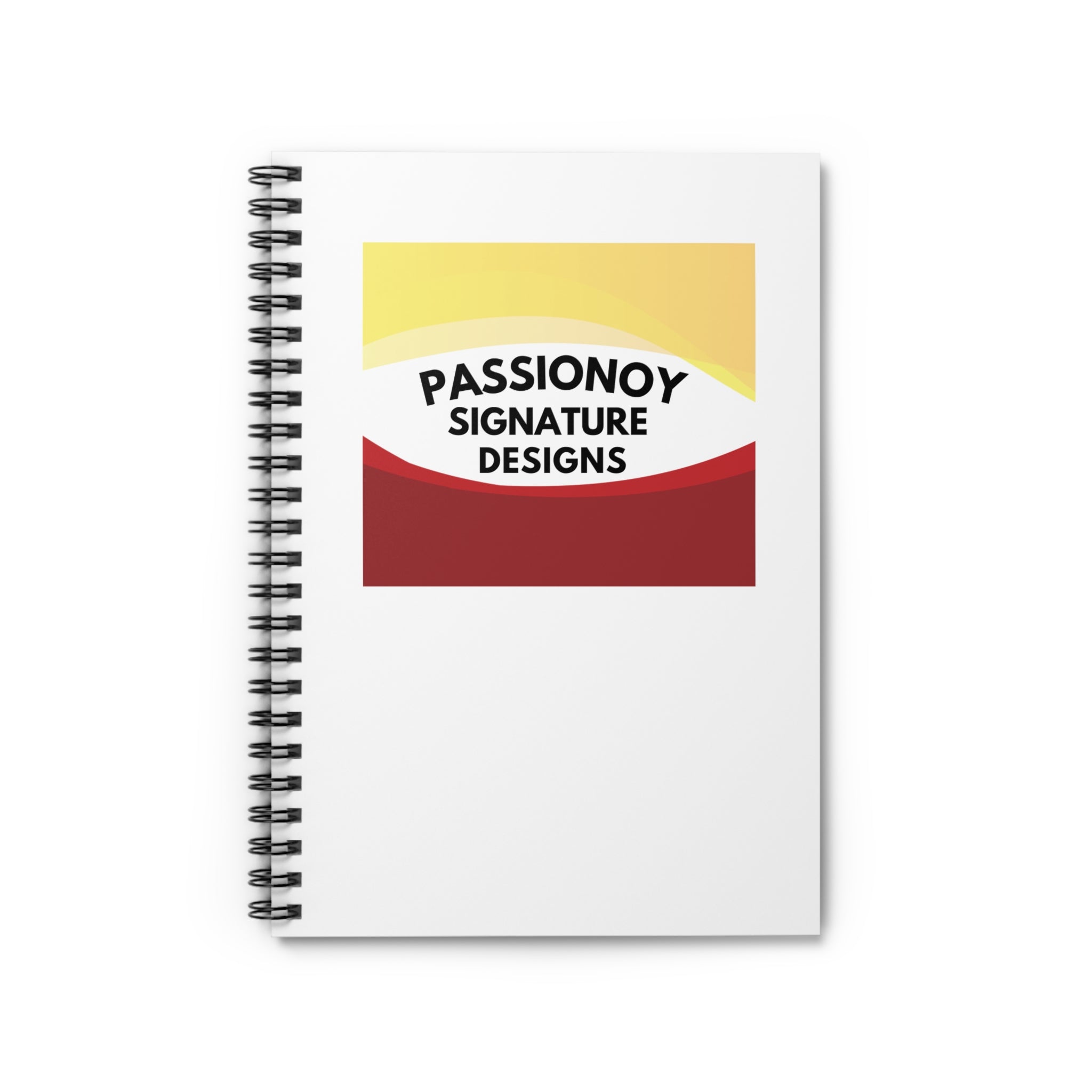 Passionoy Signature Designs-A1 Spiral Notebook - 118 Page Ruled Line Notebook for Everyday Use