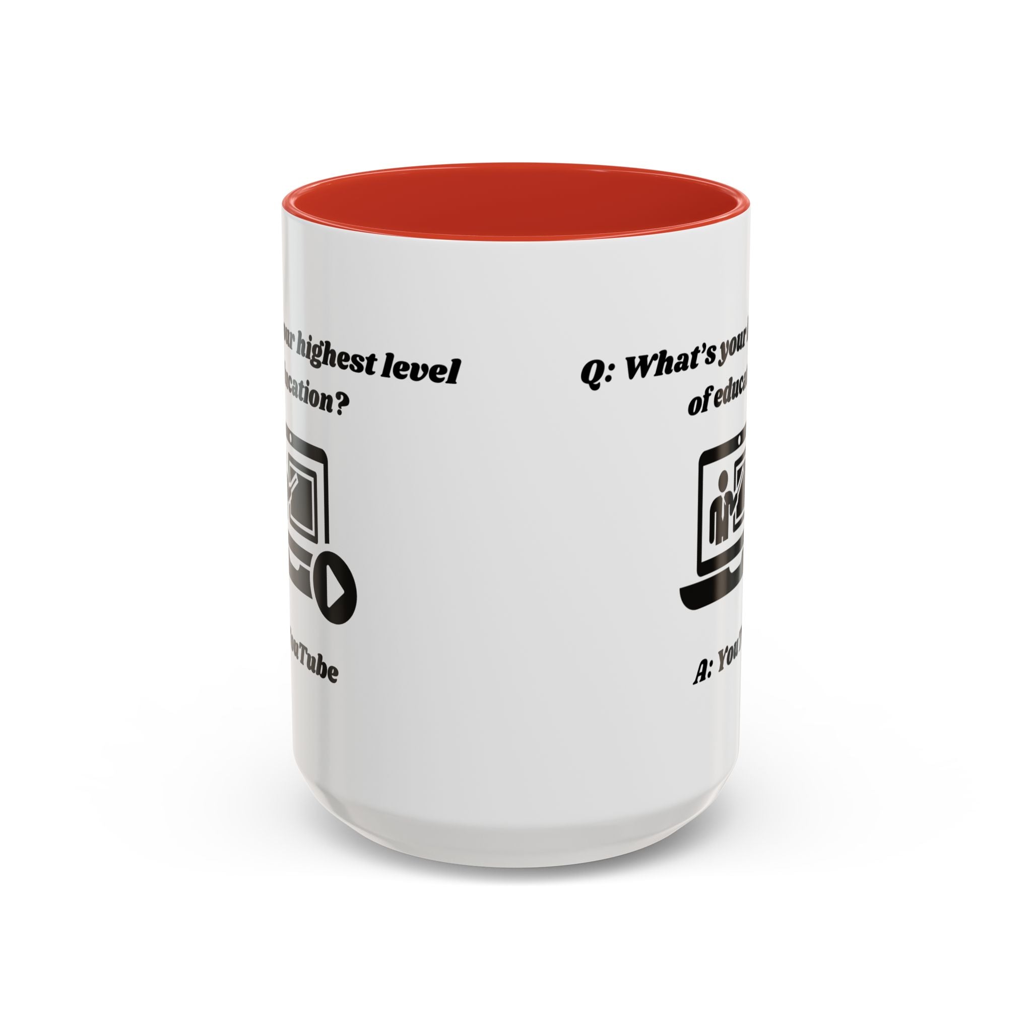 What's your highest level of education? YouTube Accent Coffee Mug (11oz, 15oz)