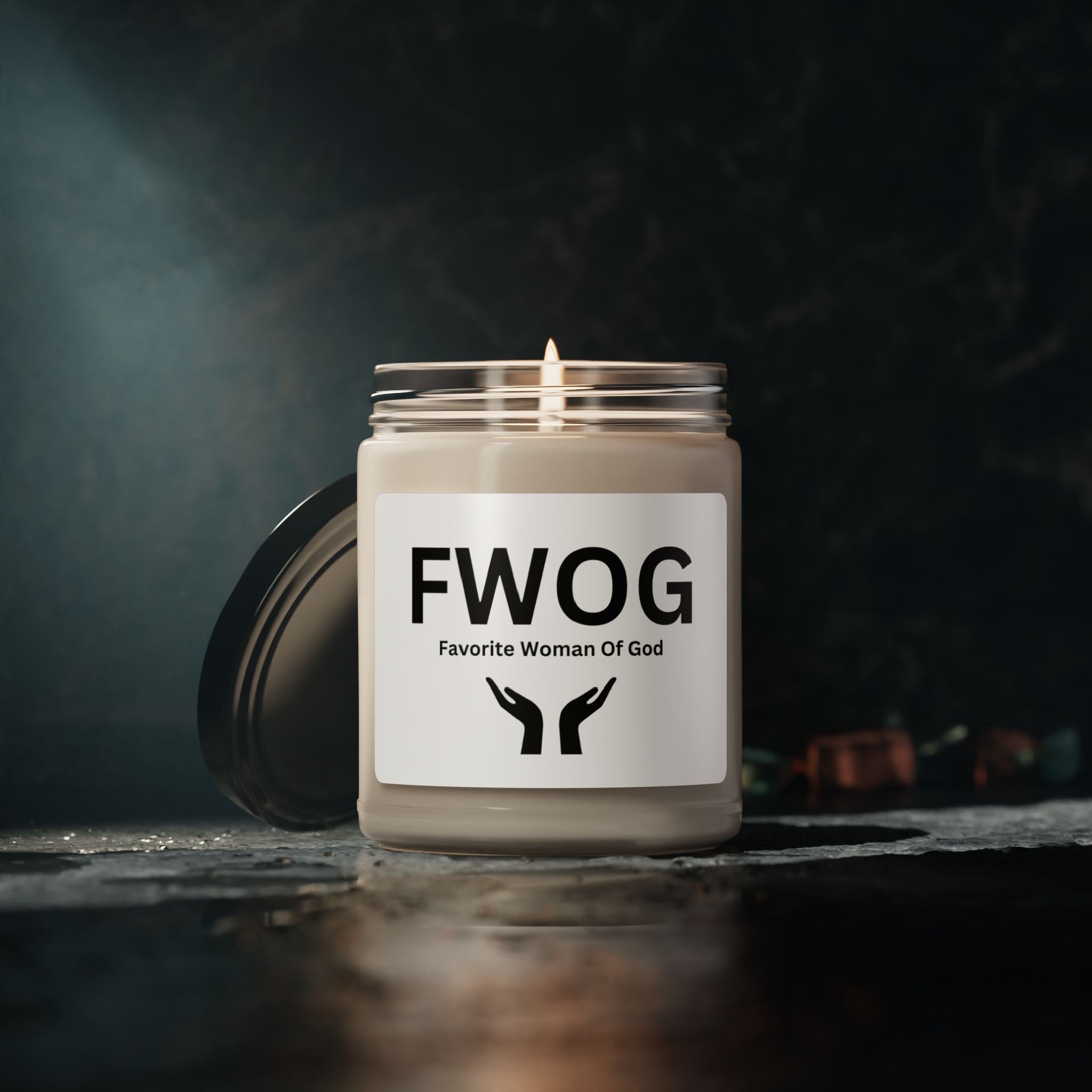 Favorite Woman of God (FWOG) Scented Soy Candle - 9oz Natural Wax Candle with Custom Label