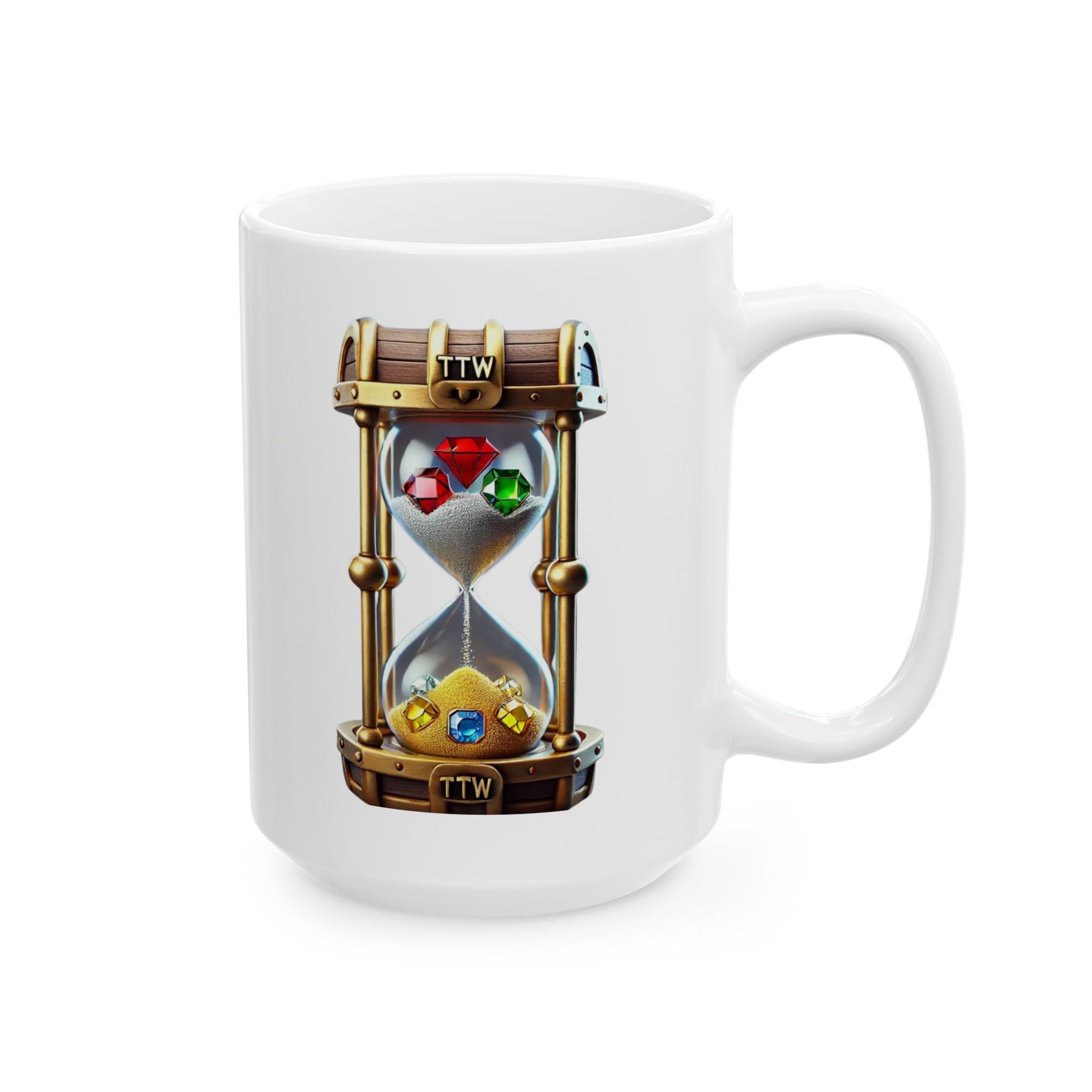 Treasure The Wait  Logo Accent Coffee Mug (11oz, 15oz)
