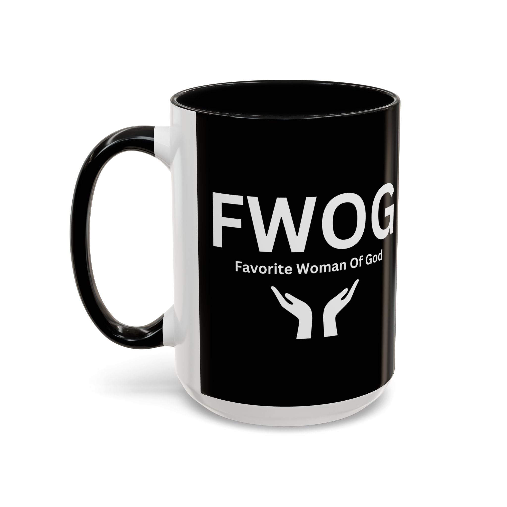 Favorite Woman of God (FWOG) Accent Coffee Mug (11oz, 15oz)