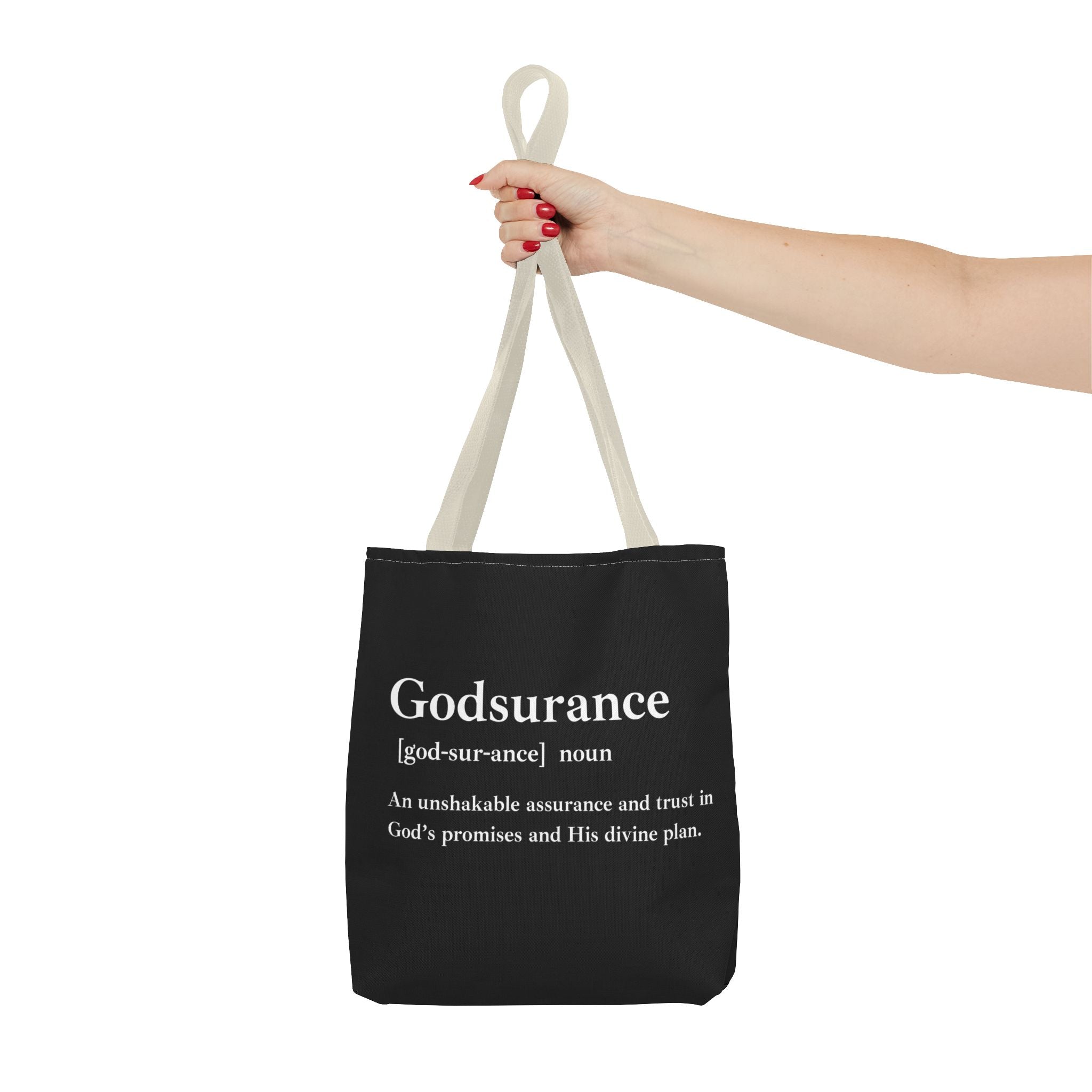 Godsurance Tote Bag - Custom Printed Stylish and Functional Tote