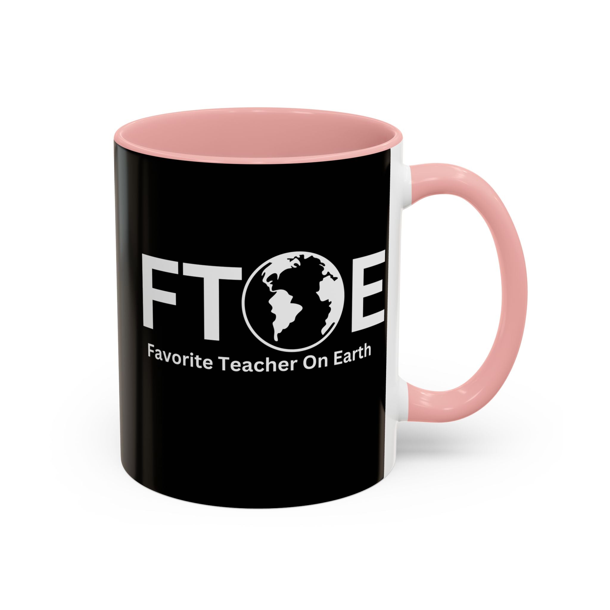 Favorite Teacher On Earth (FTOE) Accent Coffee Mug (11oz, 15oz)