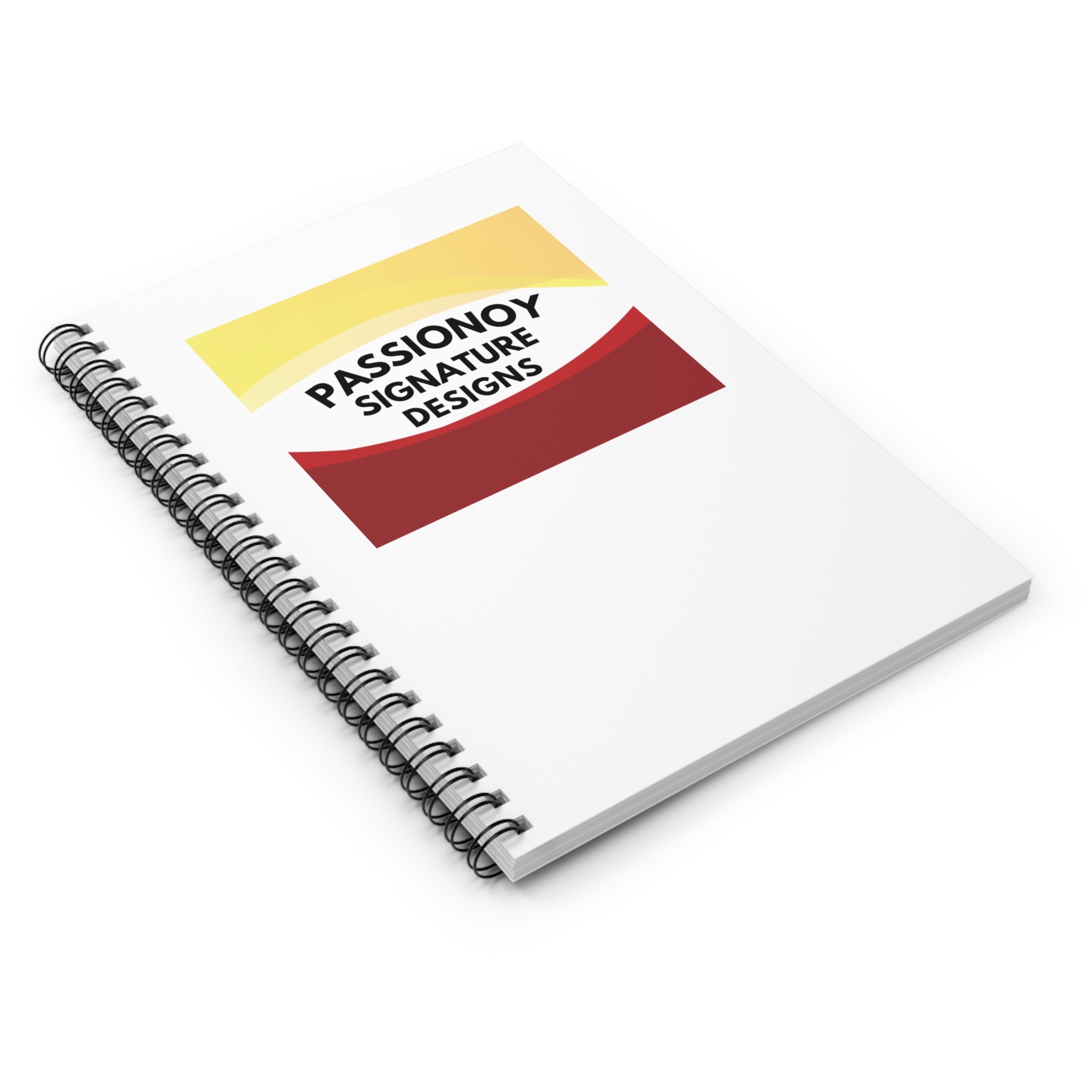 Passionoy Signature Designs-A1 Spiral Notebook - 118 Page Ruled Line Notebook for Everyday Use