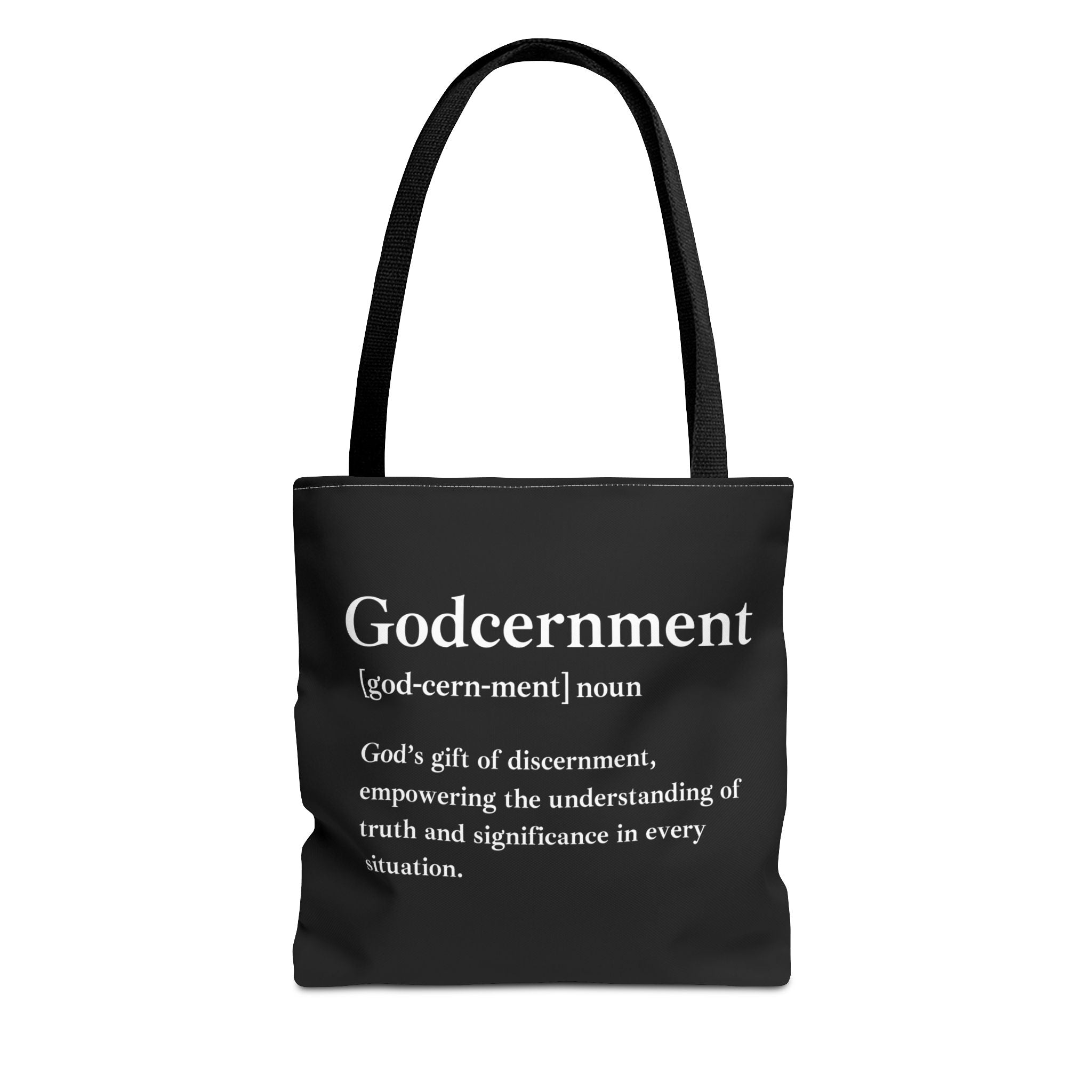 Godcernment Tote Bag - Custom Printed Stylish and Functional Tote