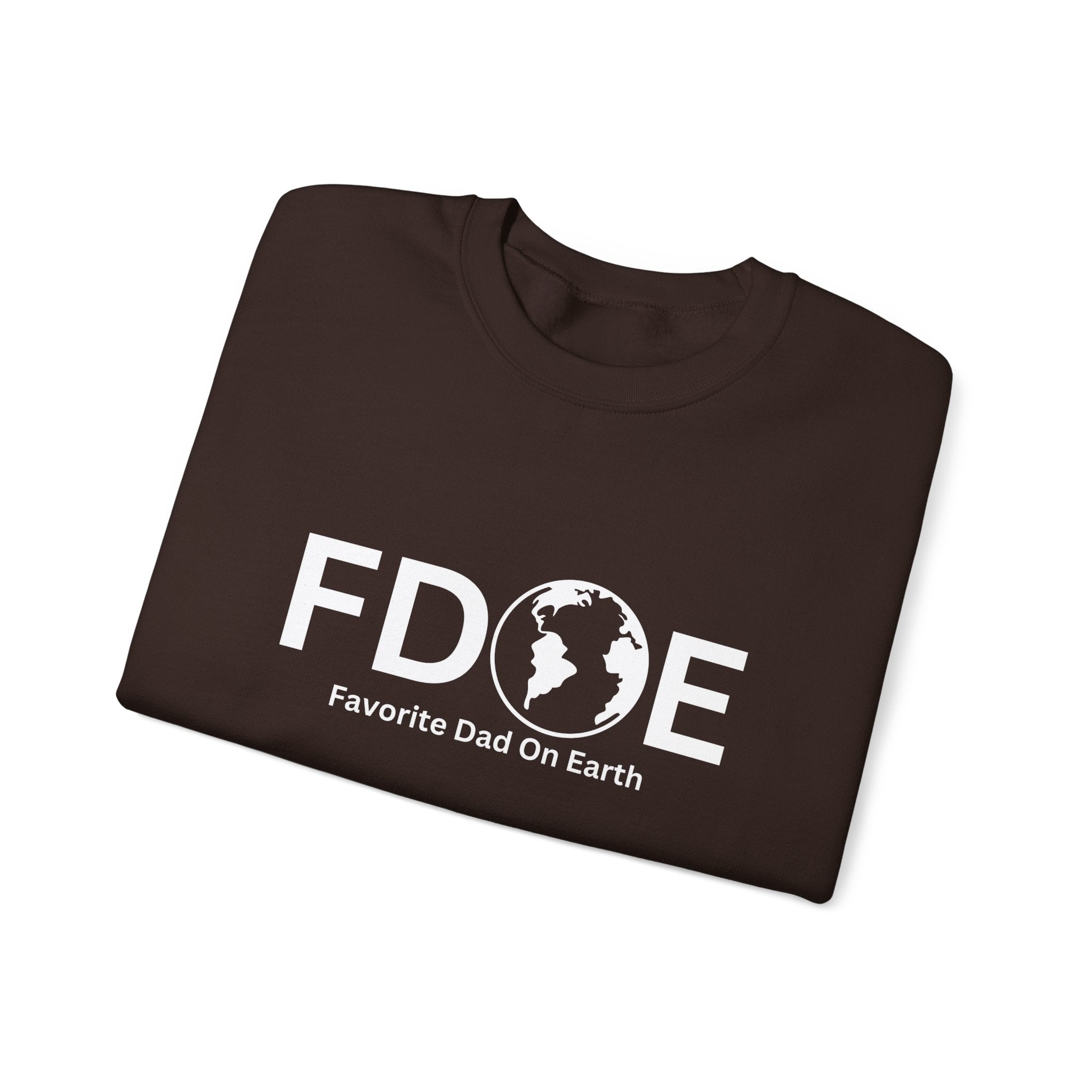 Favorite Dad on Earth Crewneck Sweatshirt - (FDOE) Logo Sweatshirt for Me