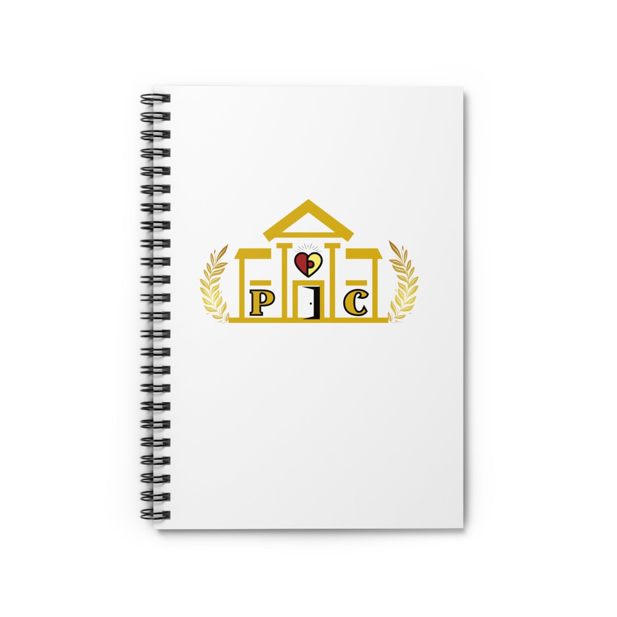 Passionoy Clubhouse Logo Spiral Notebook - 118 Page Ruled Line Notebook for Everyday Use