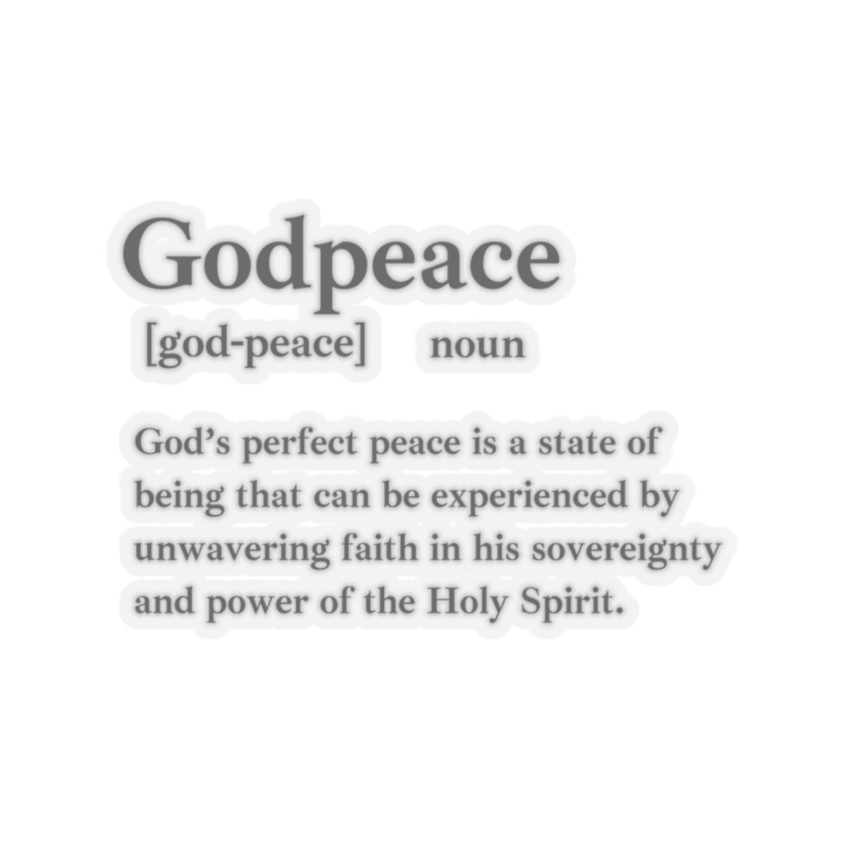 Godpeace Kiss-Cut Stickers - Custom Vinyl Stickers for Creative Decor