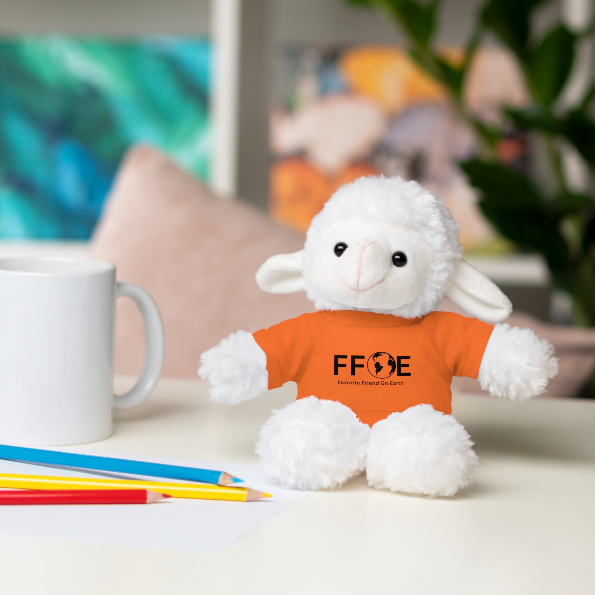 Stuffed Animal Gift – Favorite Friend on Earth (FFOE)– Customizable T-Shirt & Animal
