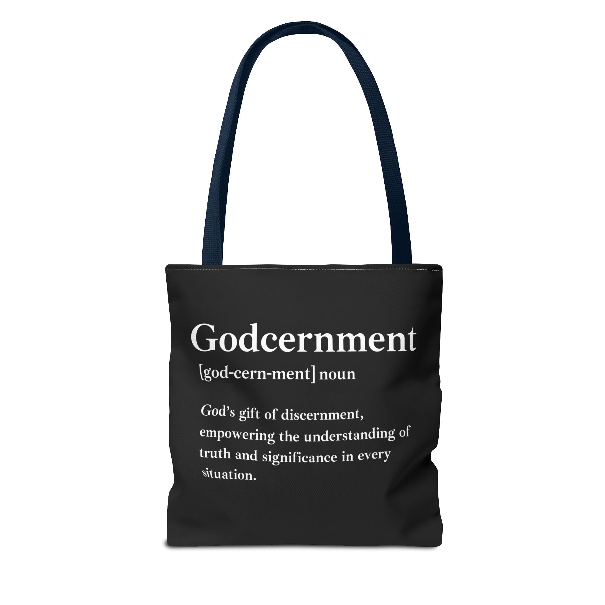Godcernment Tote Bag - Custom Printed Stylish and Functional Tote