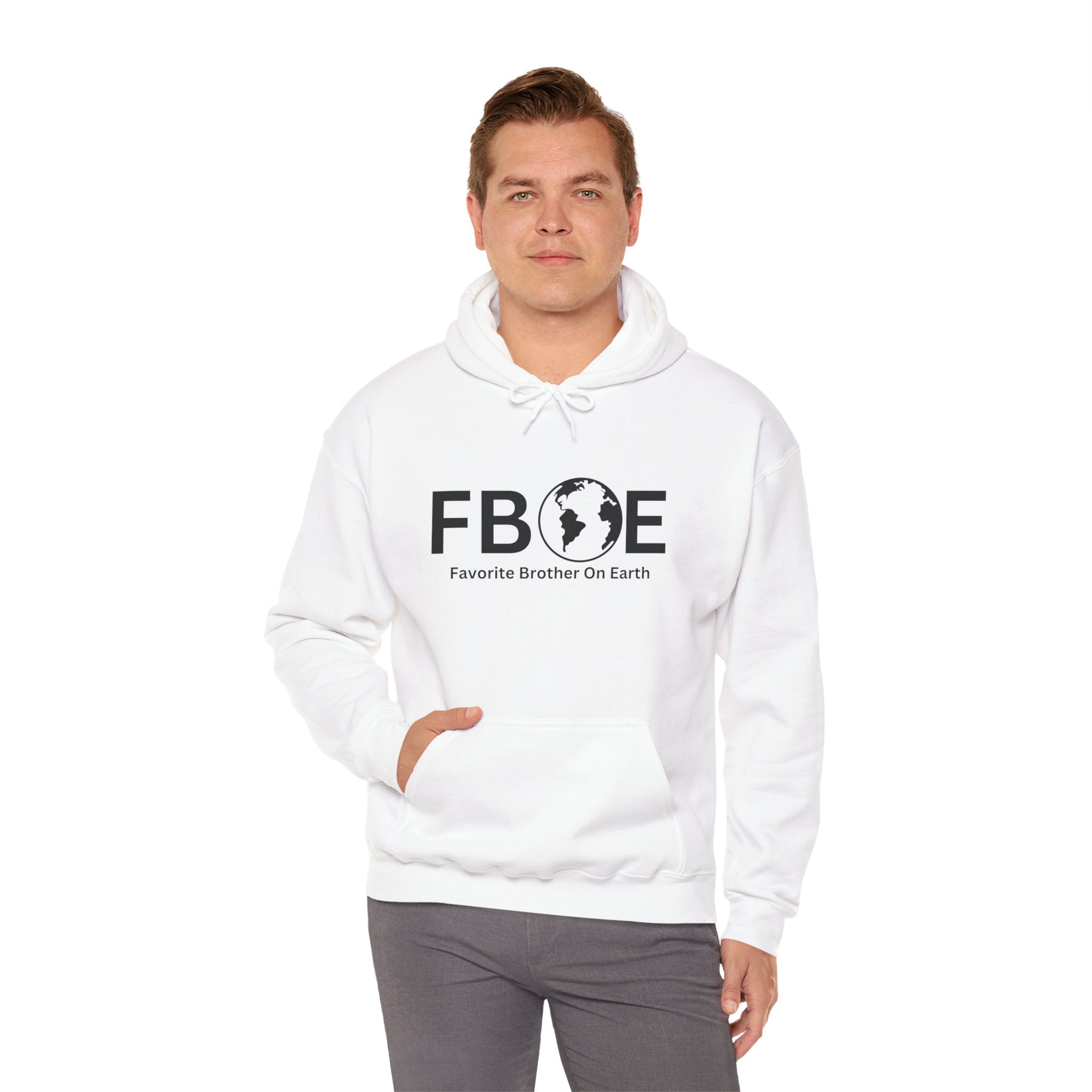 Favorite Brother On Earth (FBOE) Heavy Blend™ Hooded Sweatshirt – Warm & Durable