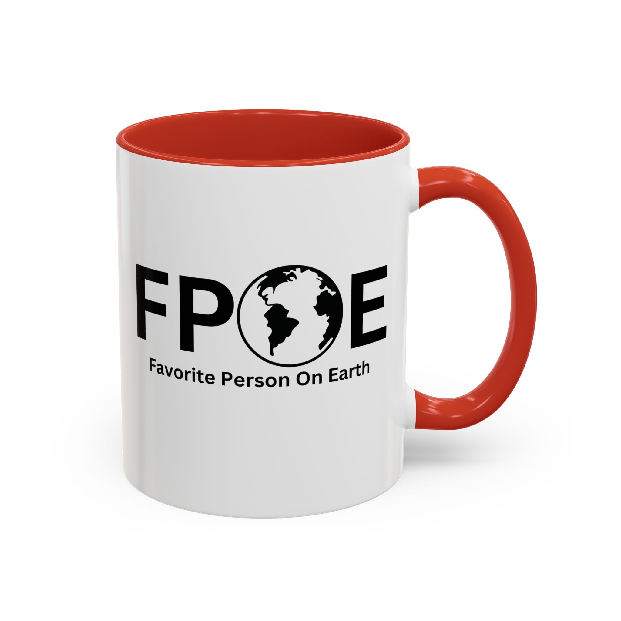 Favorite Person On Earth (FPOE) Accent Coffee Mug (11oz, 15oz)