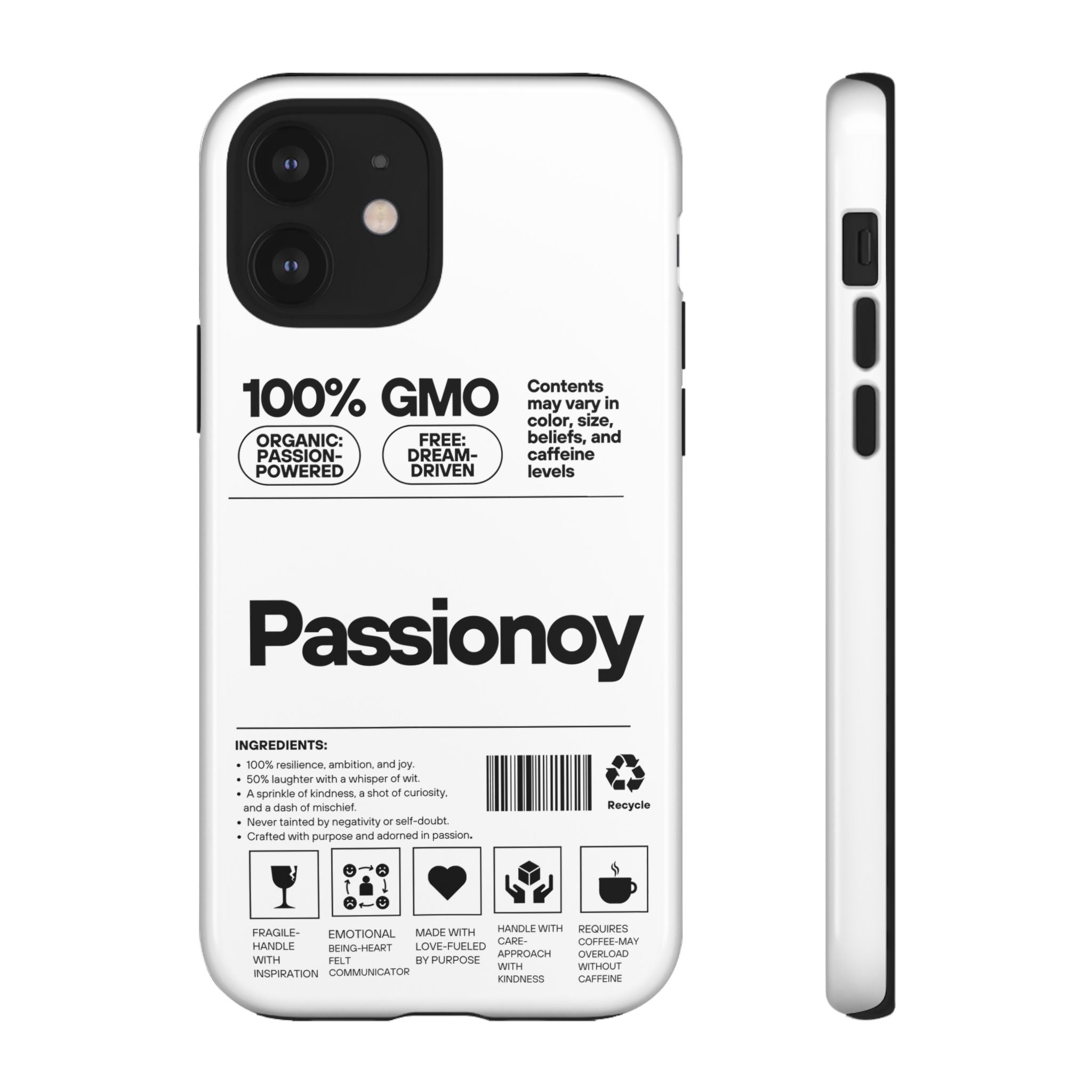 Passionoy Label Tough Cases - Custom Protective Phone Cases for iPhone, Samsung Galaxy, and Google Pixel
