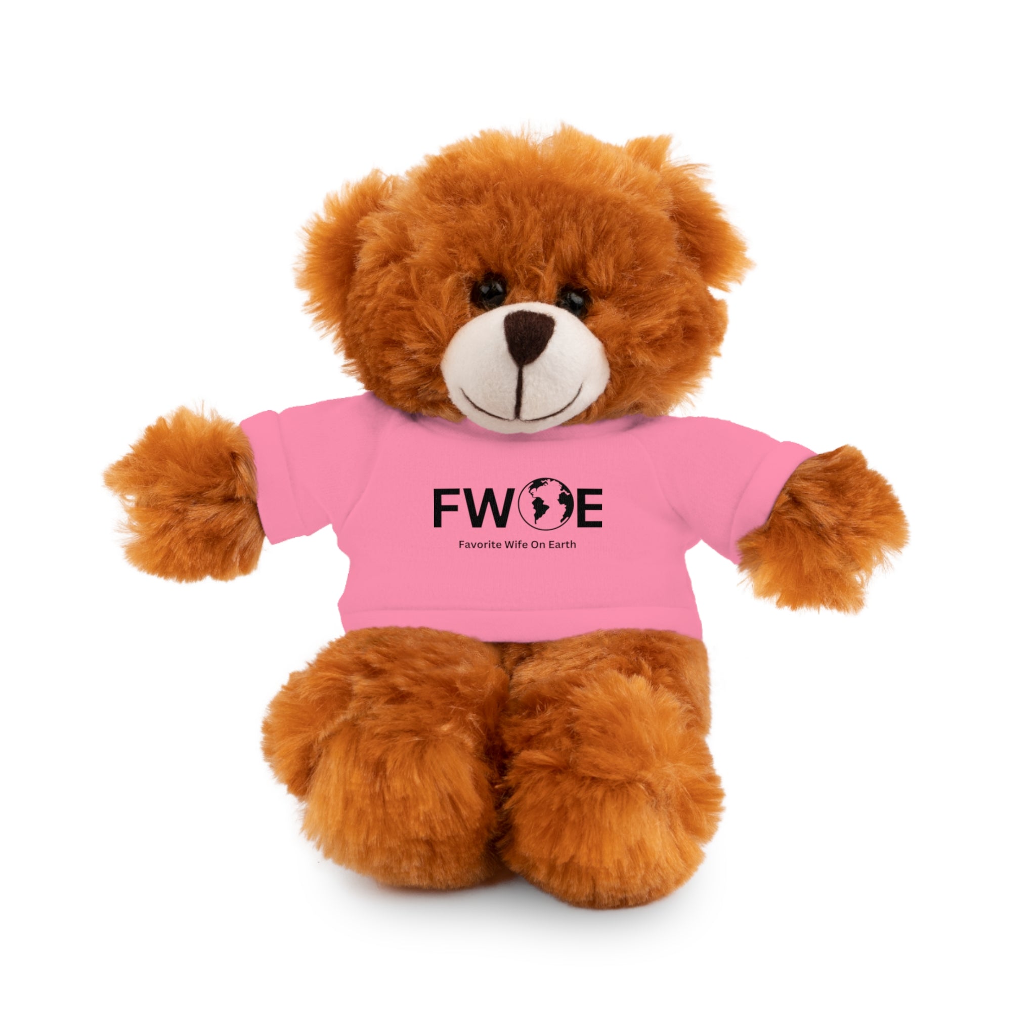 Stuffed Animal Gift – Favorite Wife on Earth (FWOE) – Customizable T-Shirt & Animal