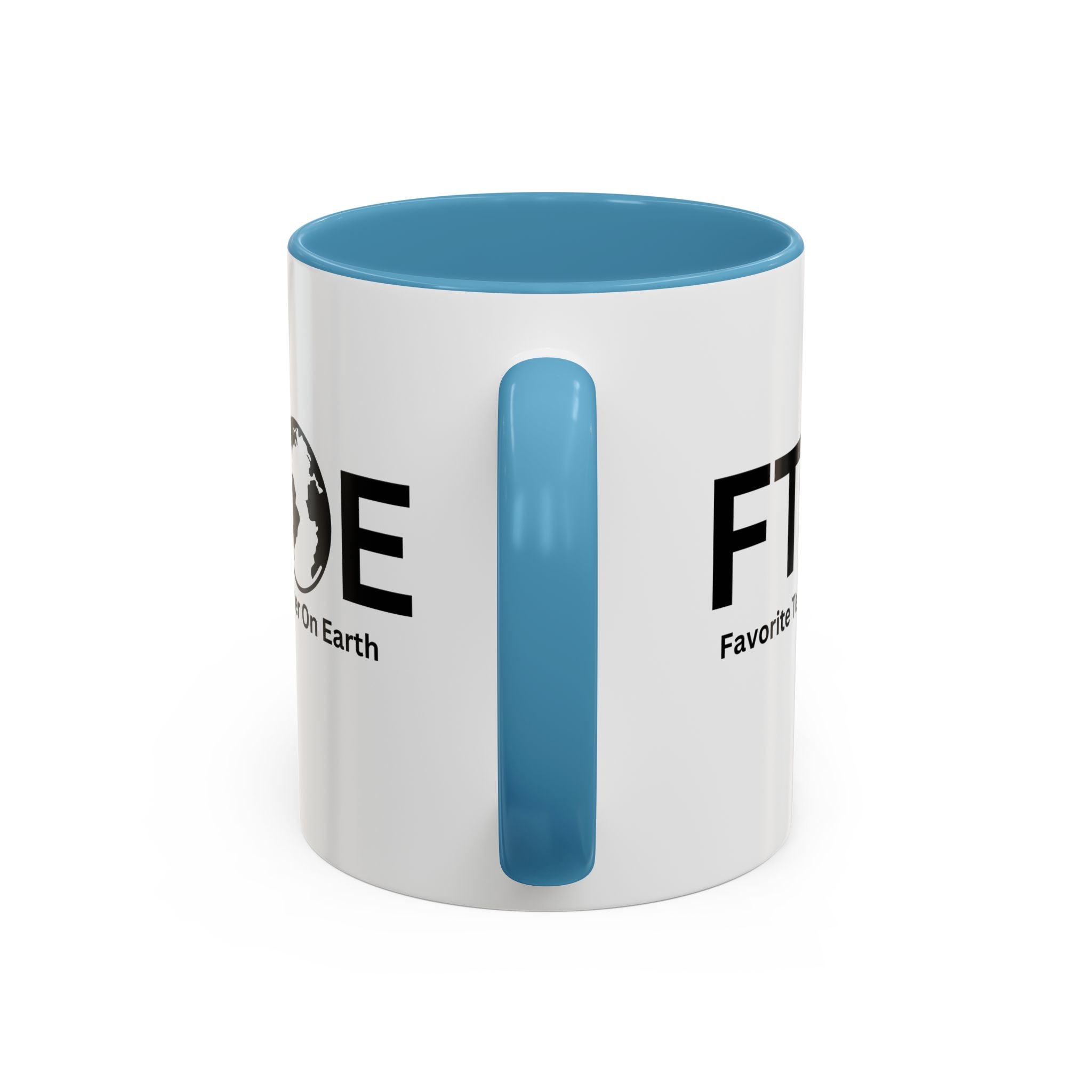 Favorite Teacher On Earth (FTOE) Accent Coffee Mug (11oz, 15oz)
