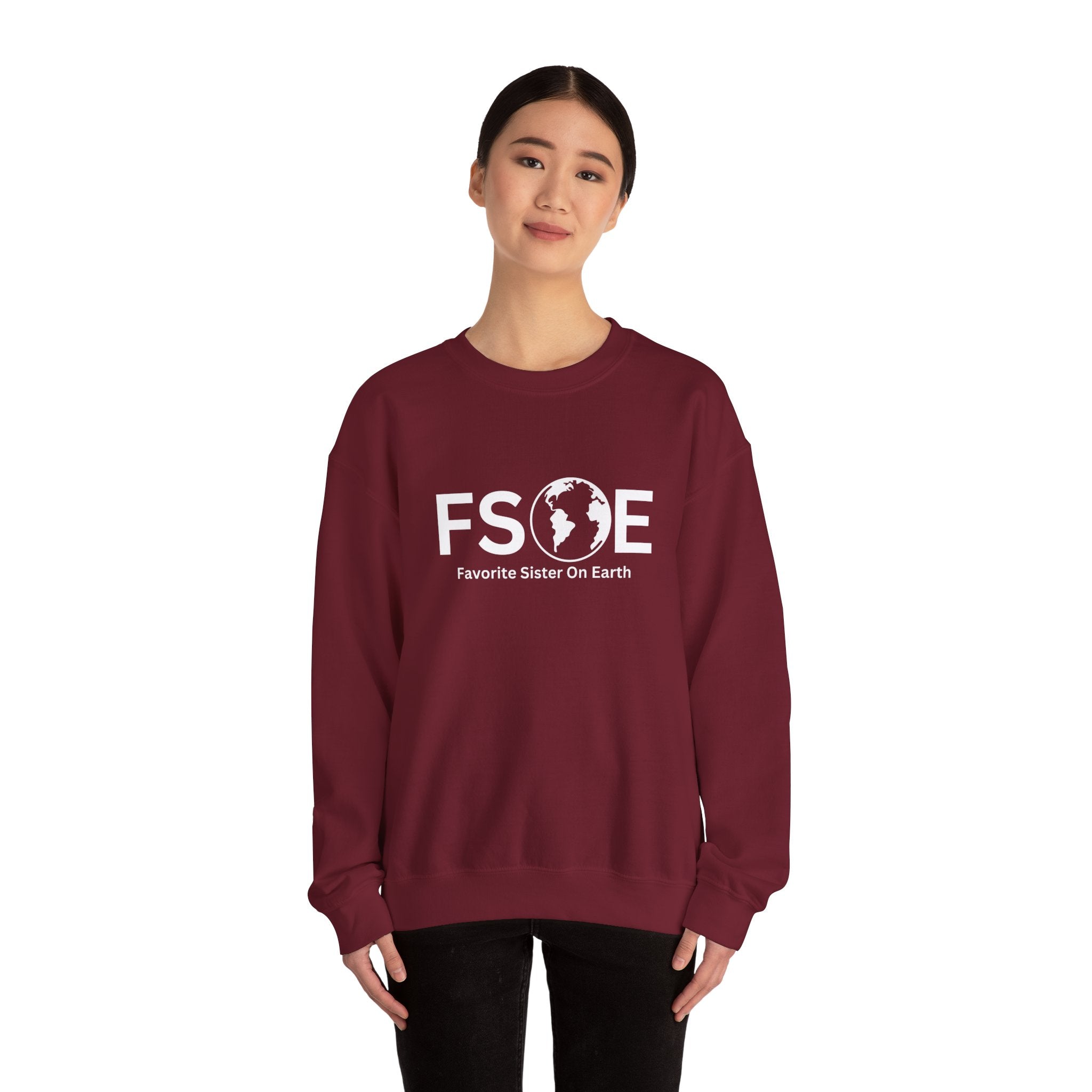 Favorite Sister On Earth Sweatshirt - (FSOE) Unisex Heavy Blend Crewneck
