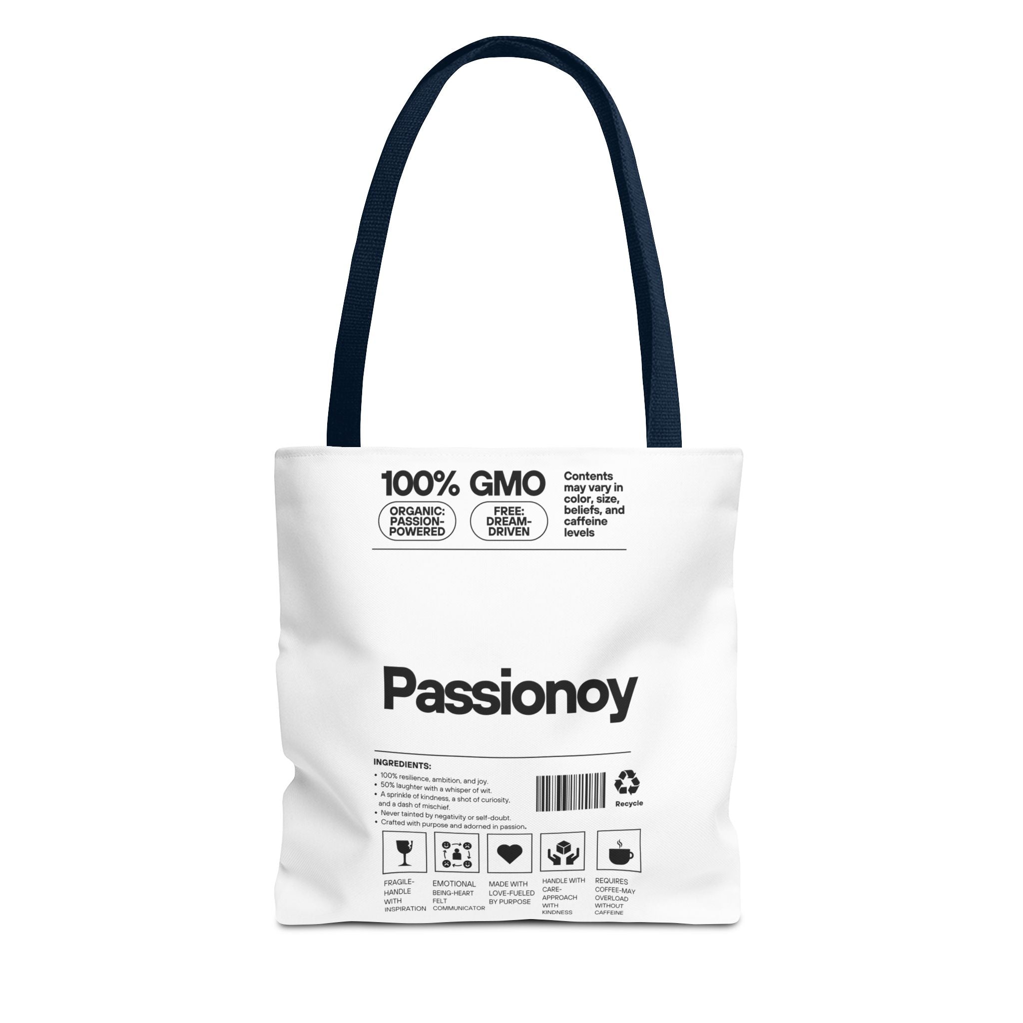Passionoy Label Tote Bag - Custom Printed Stylish and Functional Tote