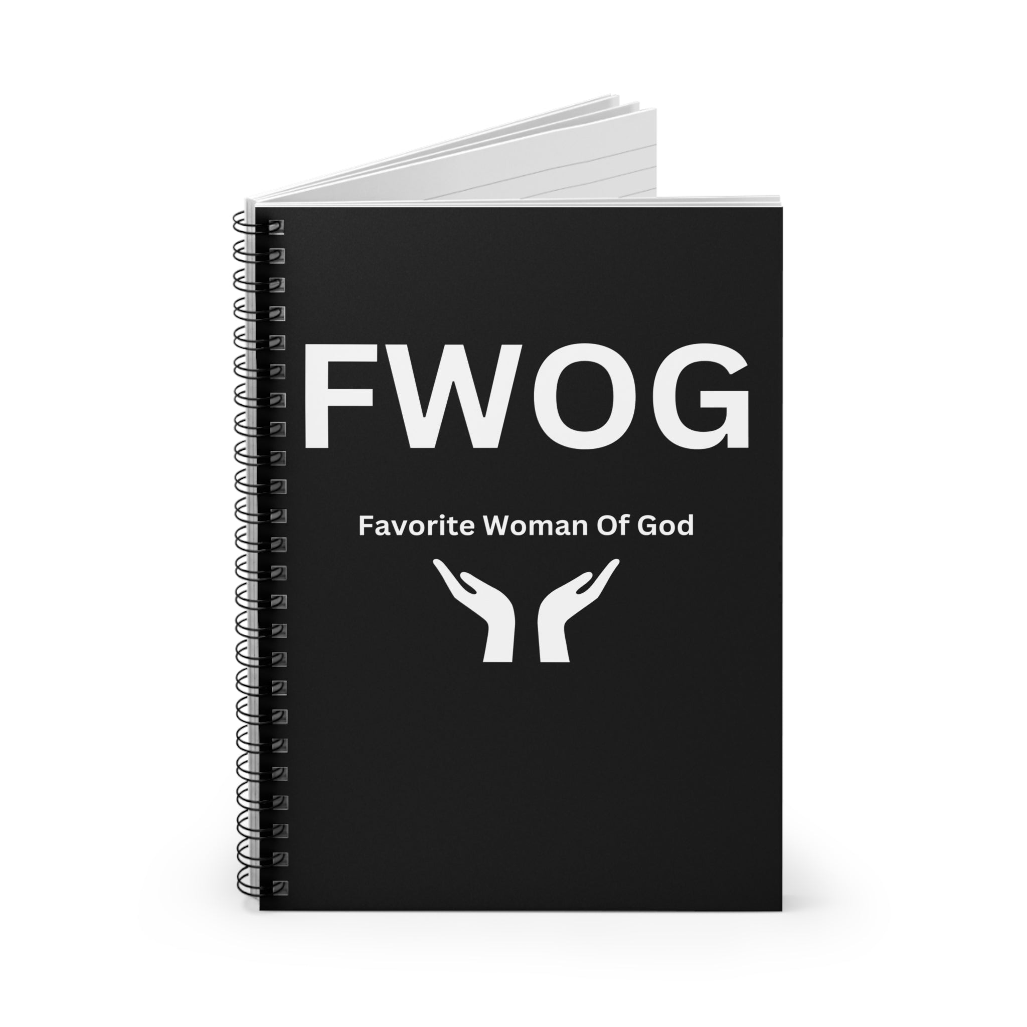 Favorite Woman of God (FWOG) Spiral Notebook - 118 Page Ruled Line Notebook for Everyday Use