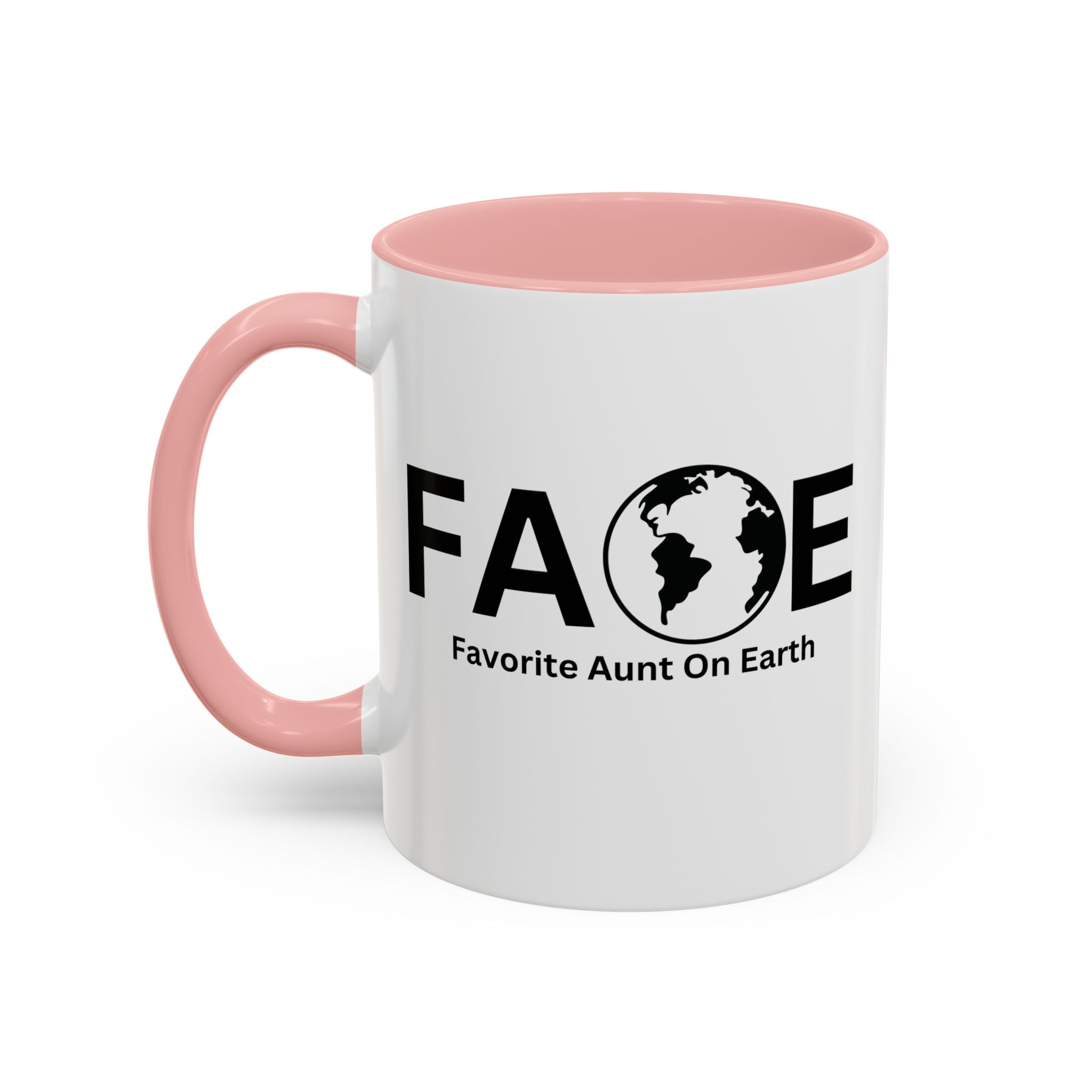 Favorite Aunt On Earth (FAOE) Accent Coffee Mug (11oz, 15oz)