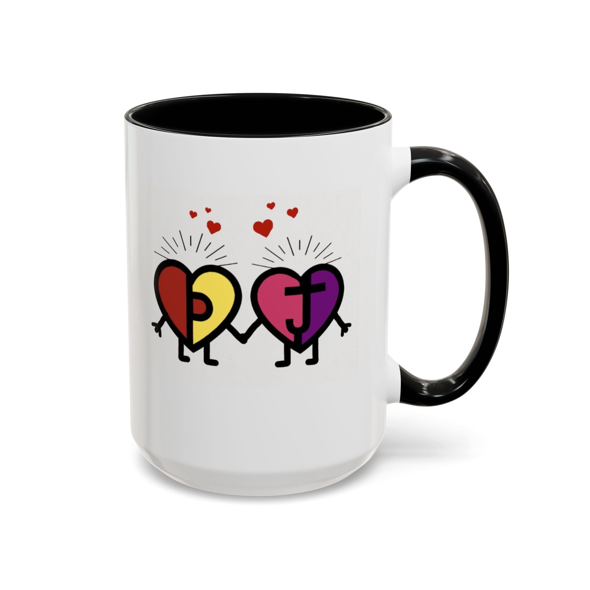 PJ & Joy Passionoy Mascots Accent Coffee Mug (11, 15oz)