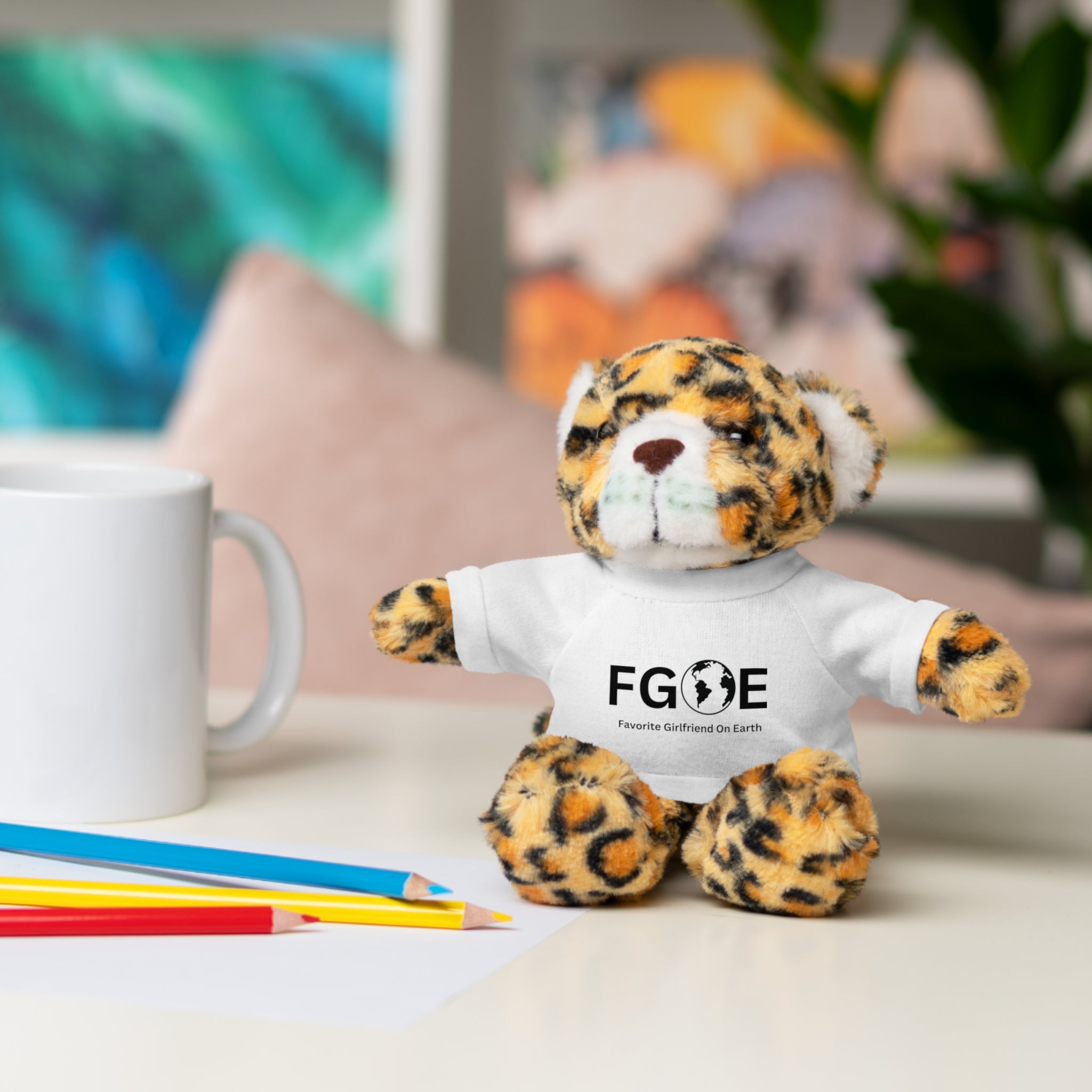 Stuffed Animal Gift – Favorite Girlfriend on Earth (FGOE)– Customizable T-Shirt & Animal
